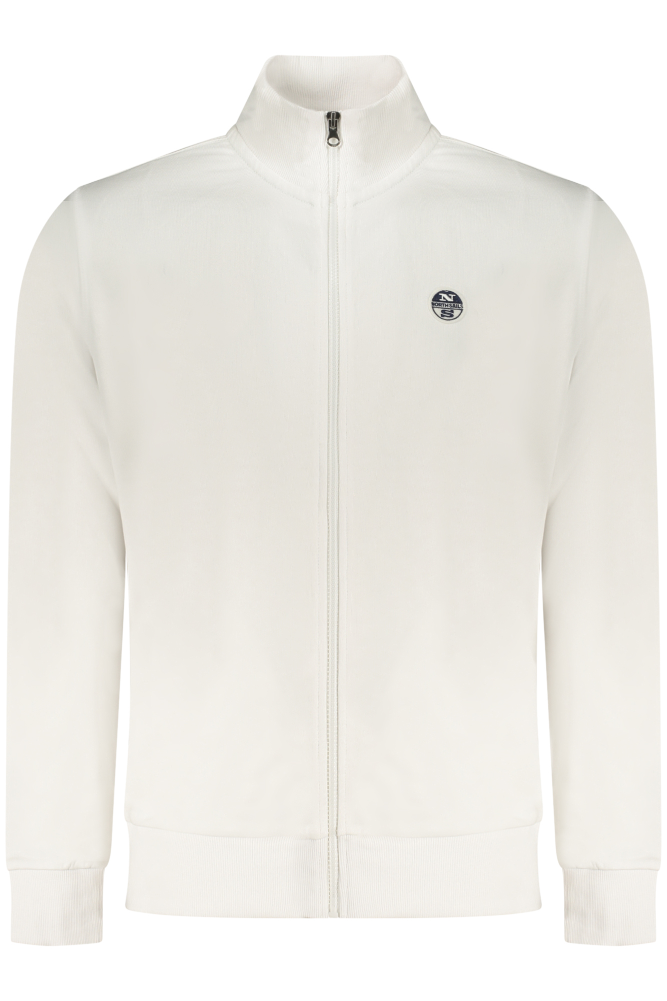 NORTH SAILS MEN'S WHITE ZIP-UP SWEATSHIRT NORTH SAILS MEN'S WHITE ZIP-UP SWEATSHIRT