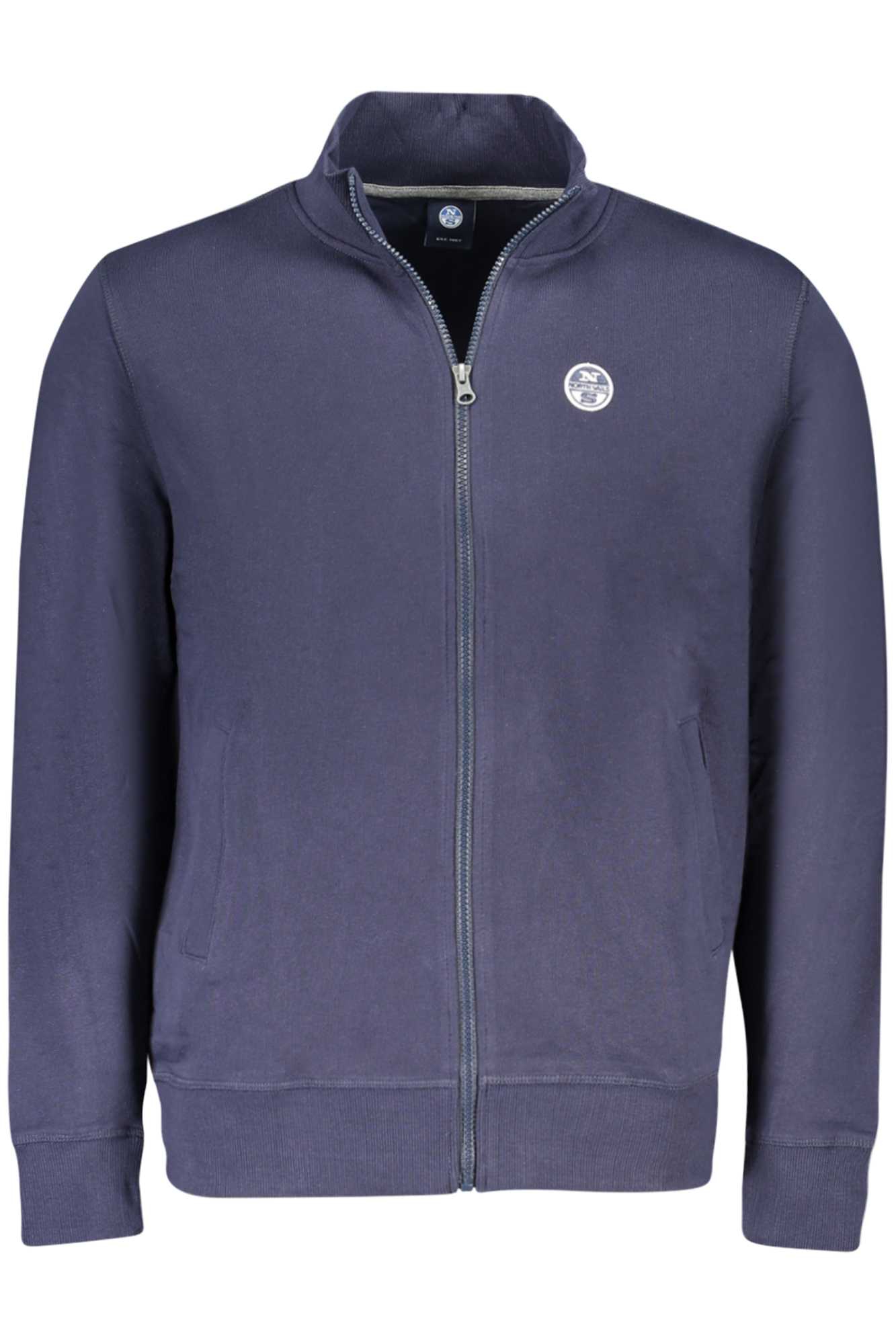 NORTH SAILS MEN'S BLUE ZIP-UP SWEATSHIRT NORTH SAILS MEN'S BLUE ZIP-UP SWEATSHIRT