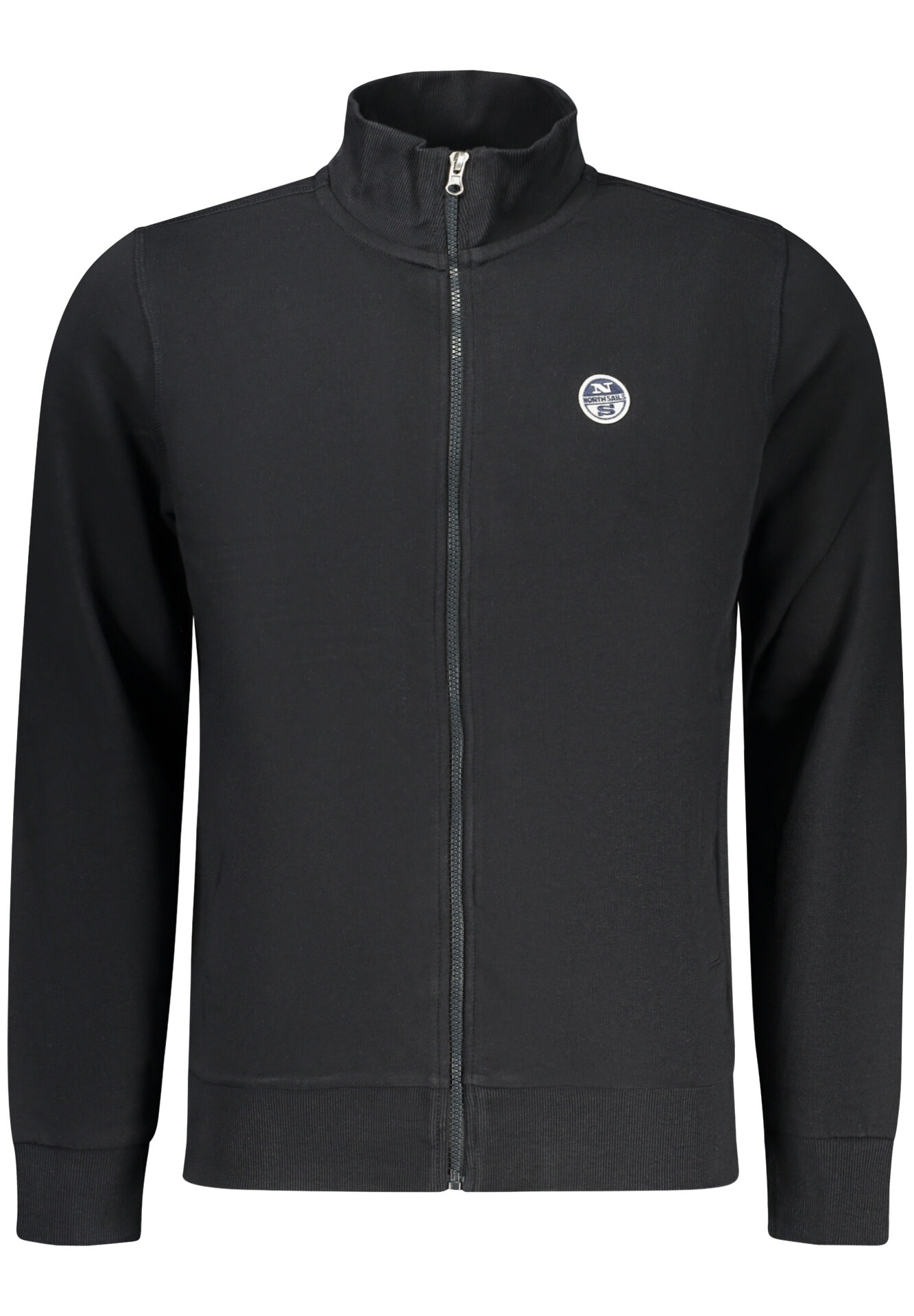 NORTH SAILS MEN'S BLACK ZIP-UP SWEATSHIRT