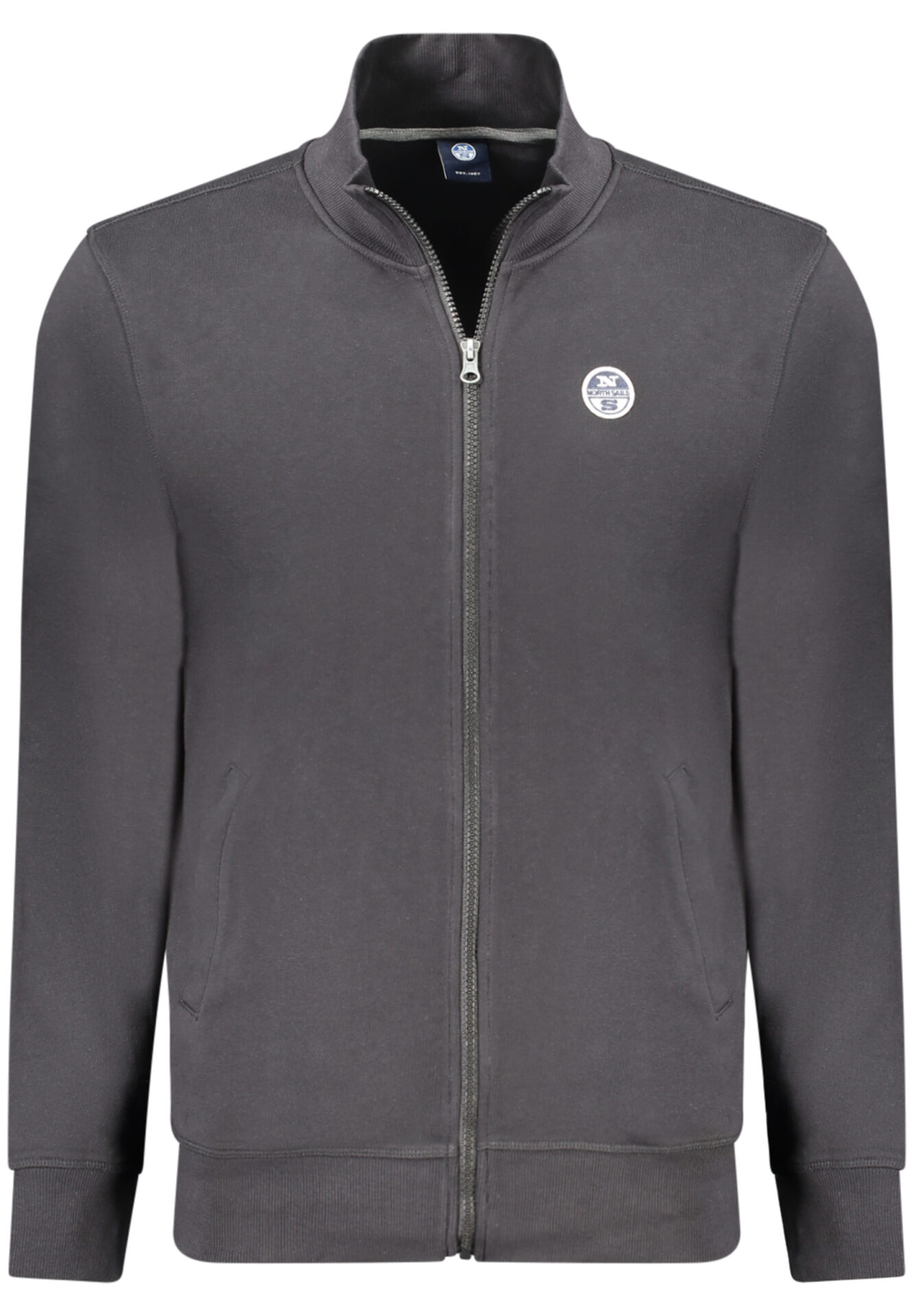 NORTH SAILS MEN'S BLACK ZIP-UP SWEATSHIRT
