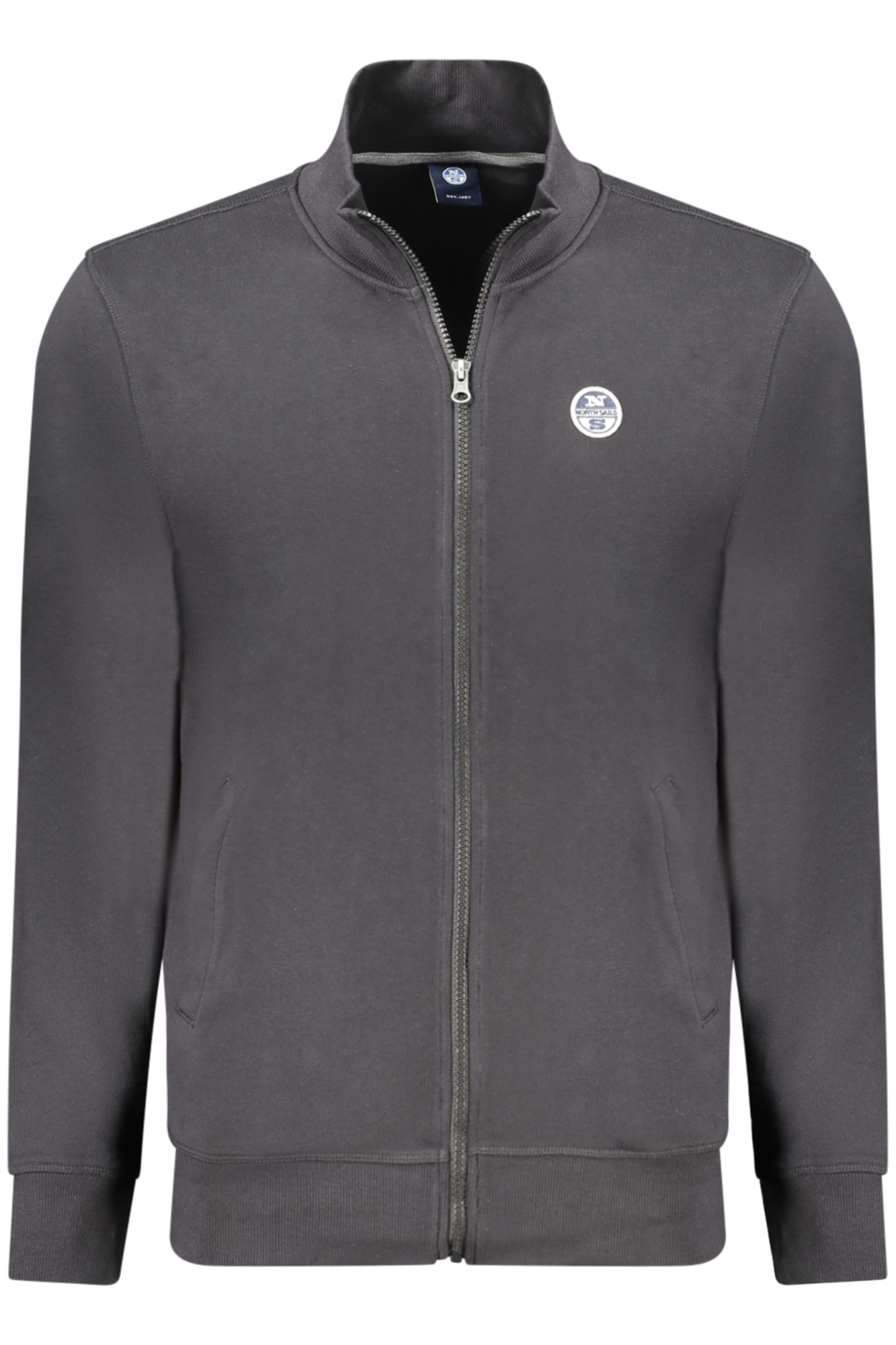 NORTH SAILS MEN'S BLACK ZIP-UP SWEATSHIRT NORTH SAILS MEN'S BLACK ZIP-UP SWEATSHIRT