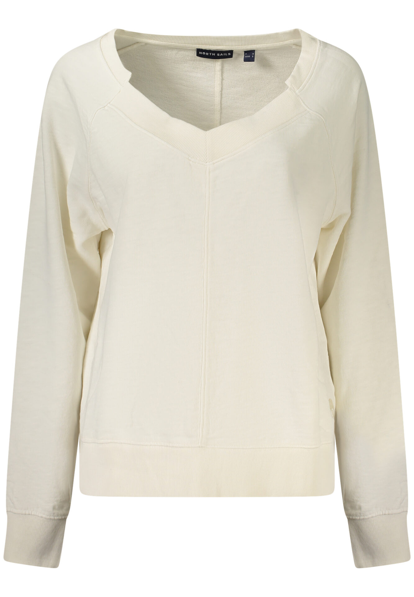 NORTH SAILS WOMEN'S ZIP-UP SWEATSHIRT WHITE
