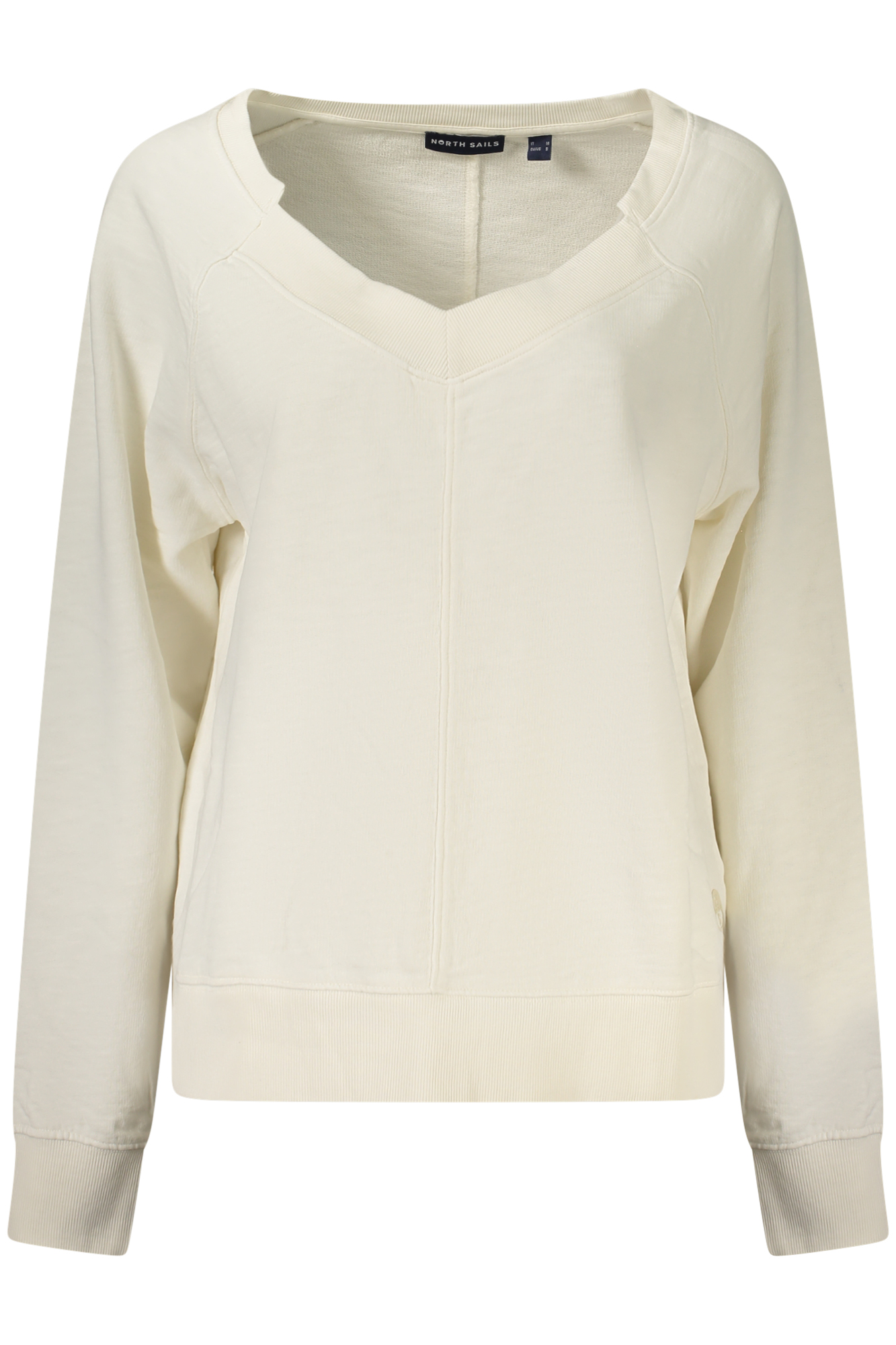 NORTH SAILS WOMEN'S ZIP-UP SWEATSHIRT WHITE NORTH SAILS WOMEN'S ZIP-UP SWEATSHIRT WHITE