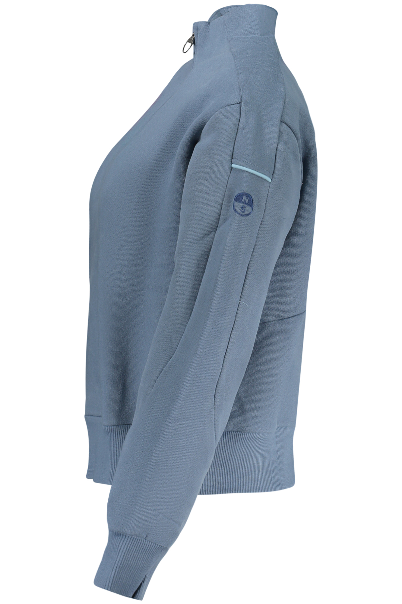 NORTH SAILS WOMEN'S BLUE ZIP-UP SWEATSHIRT NORTH SAILS WOMEN'S BLUE ZIP-UP SWEATSHIRT - Image 3