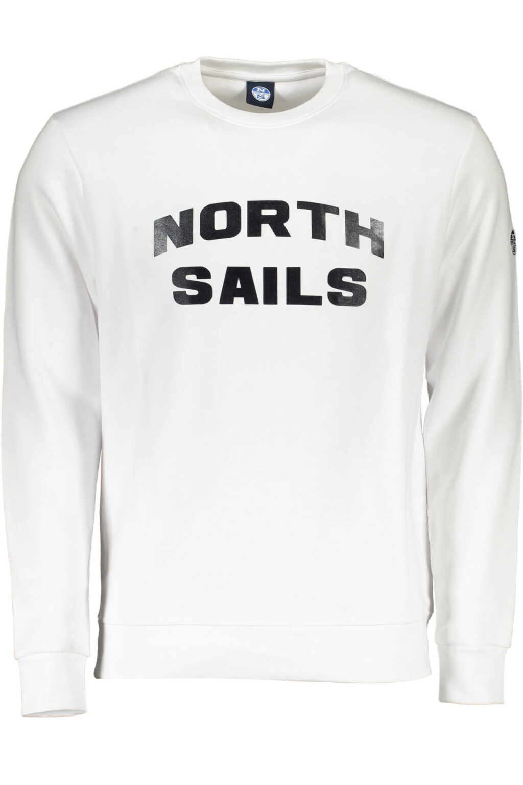 northsailsfelpasenzazipuomobianco_1 NORTH SAILS baltas vyriškas džemperis su užtrauktuku