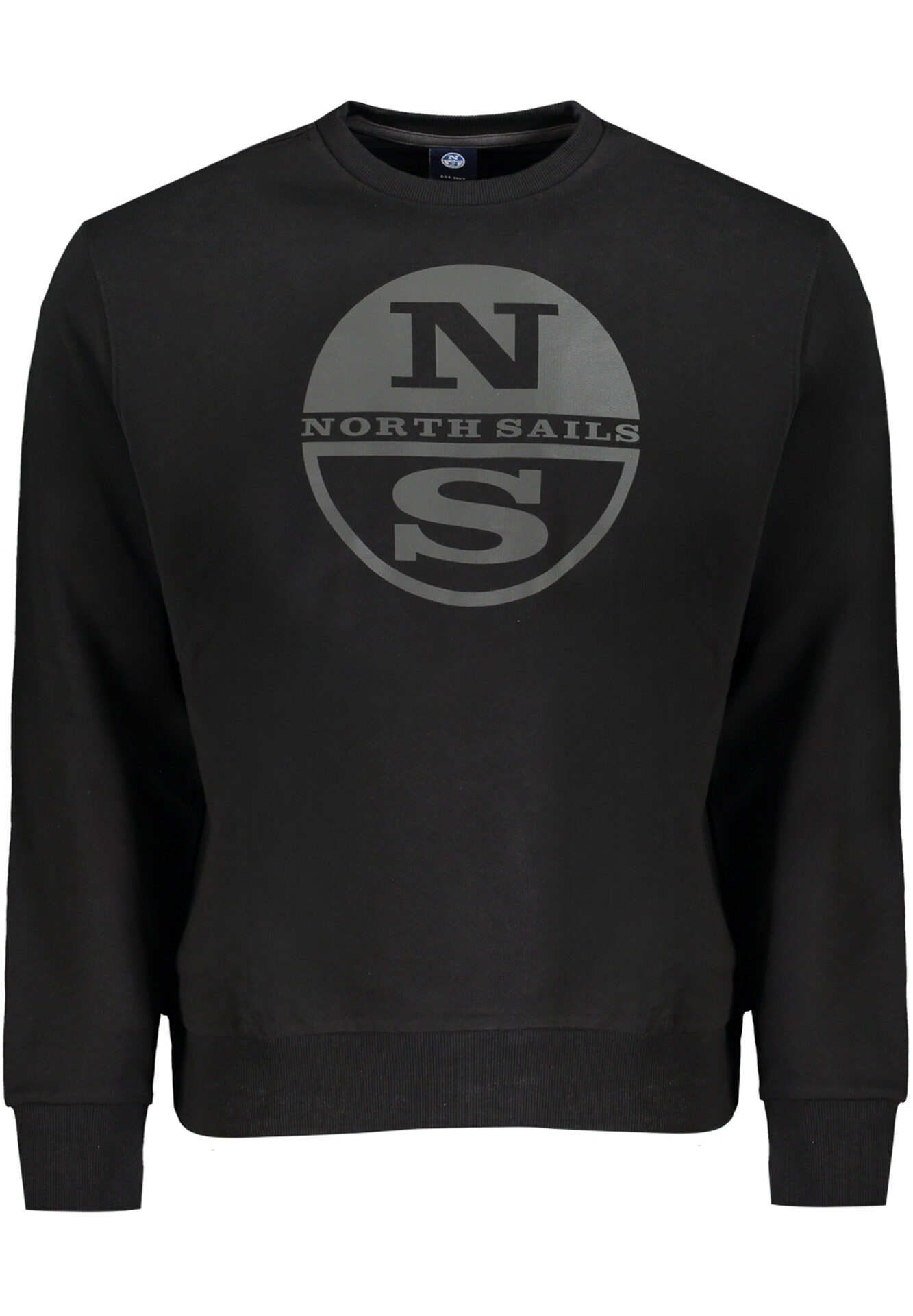 NORTH SAILS MEN'S BLACK ZIP-UP SWEATSHIRT