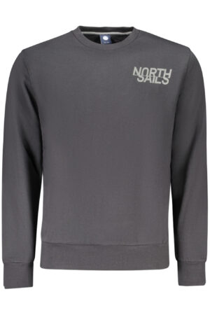 NORTH SAILS MEN'S BLACK ZIP-UP SWEATSHIRT