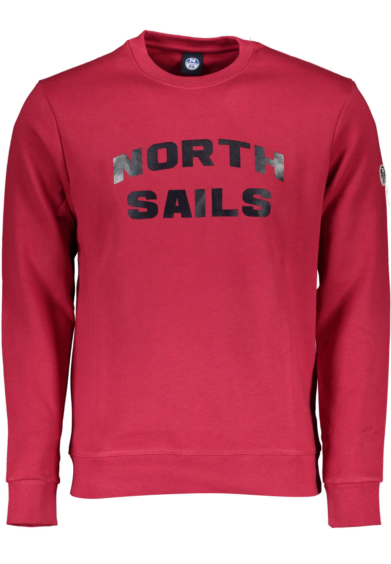 NORTH SAILS RED MEN'S ZIP-UP SWEATSHIRT