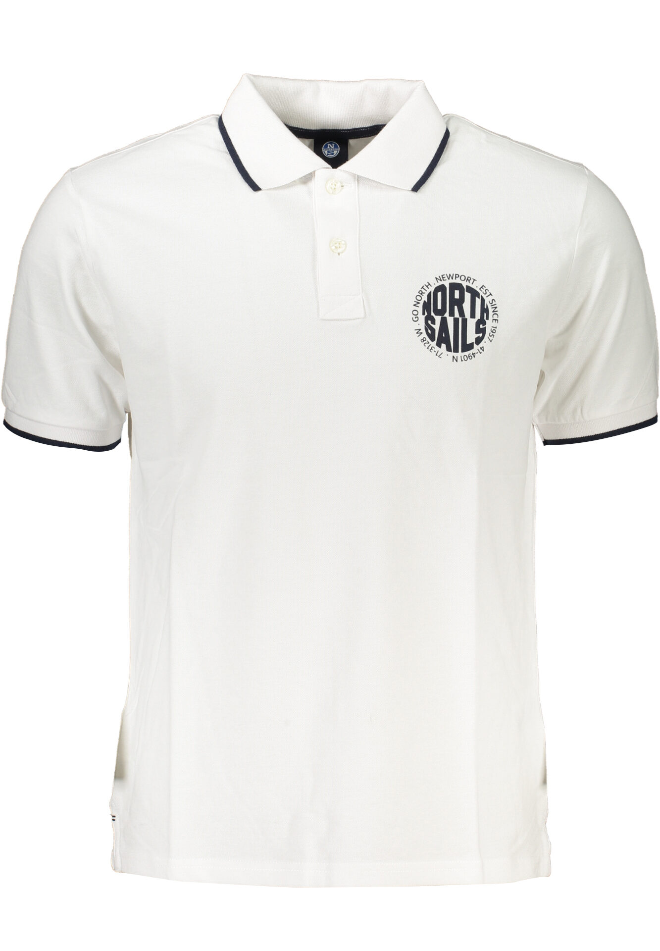 NORTH SAILS MEN'S WHITE SHORT SLEEVED POLO SHIRT