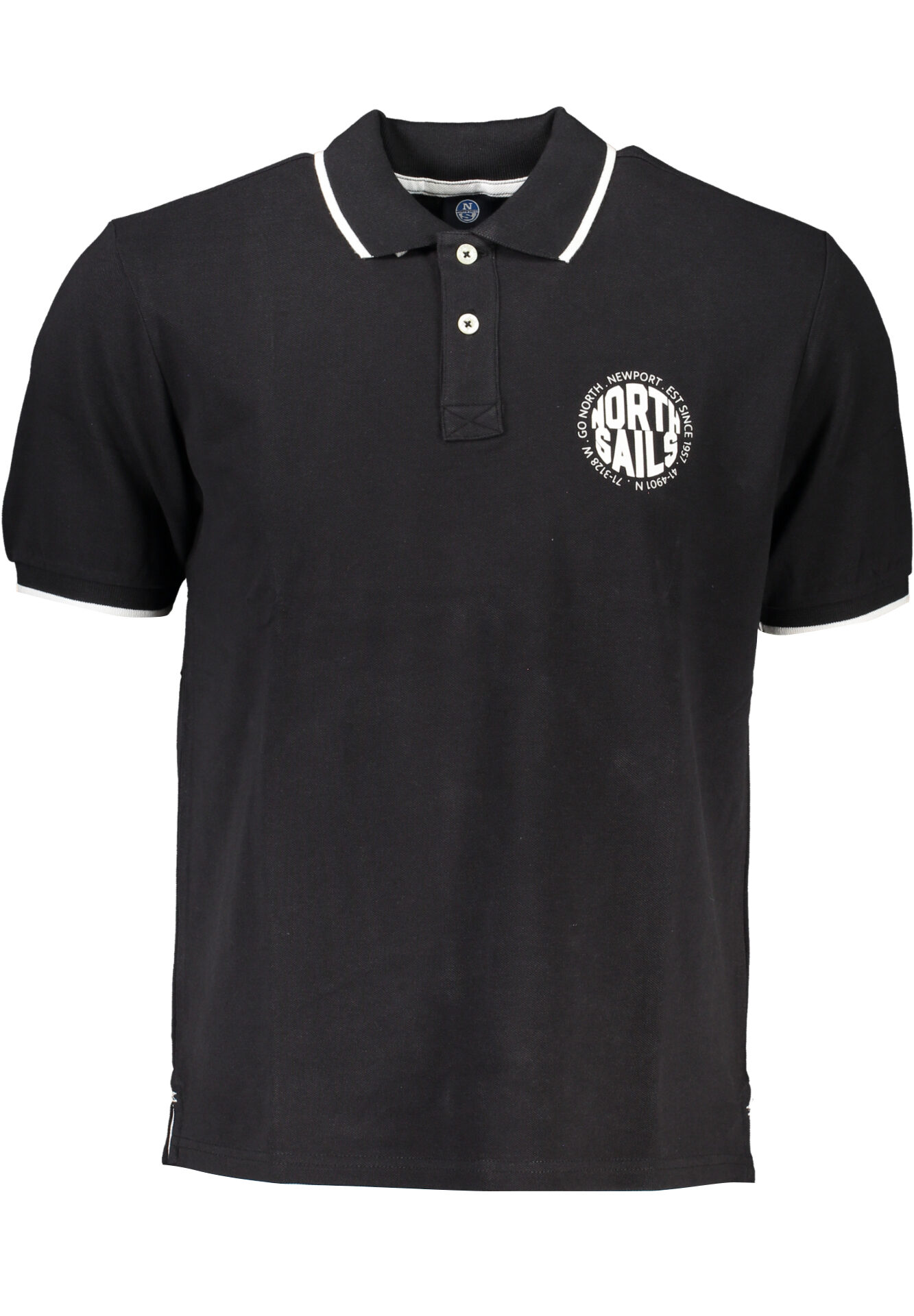 NORTH SAILS MEN'S BLACK SHORT SLEEVED POLO SHIRT