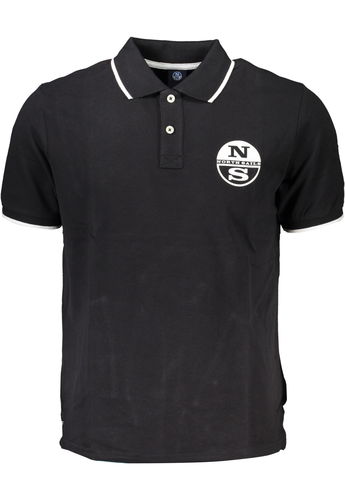 NORTH SAILS MEN'S BLACK SHORT SLEEVED POLO SHIRT