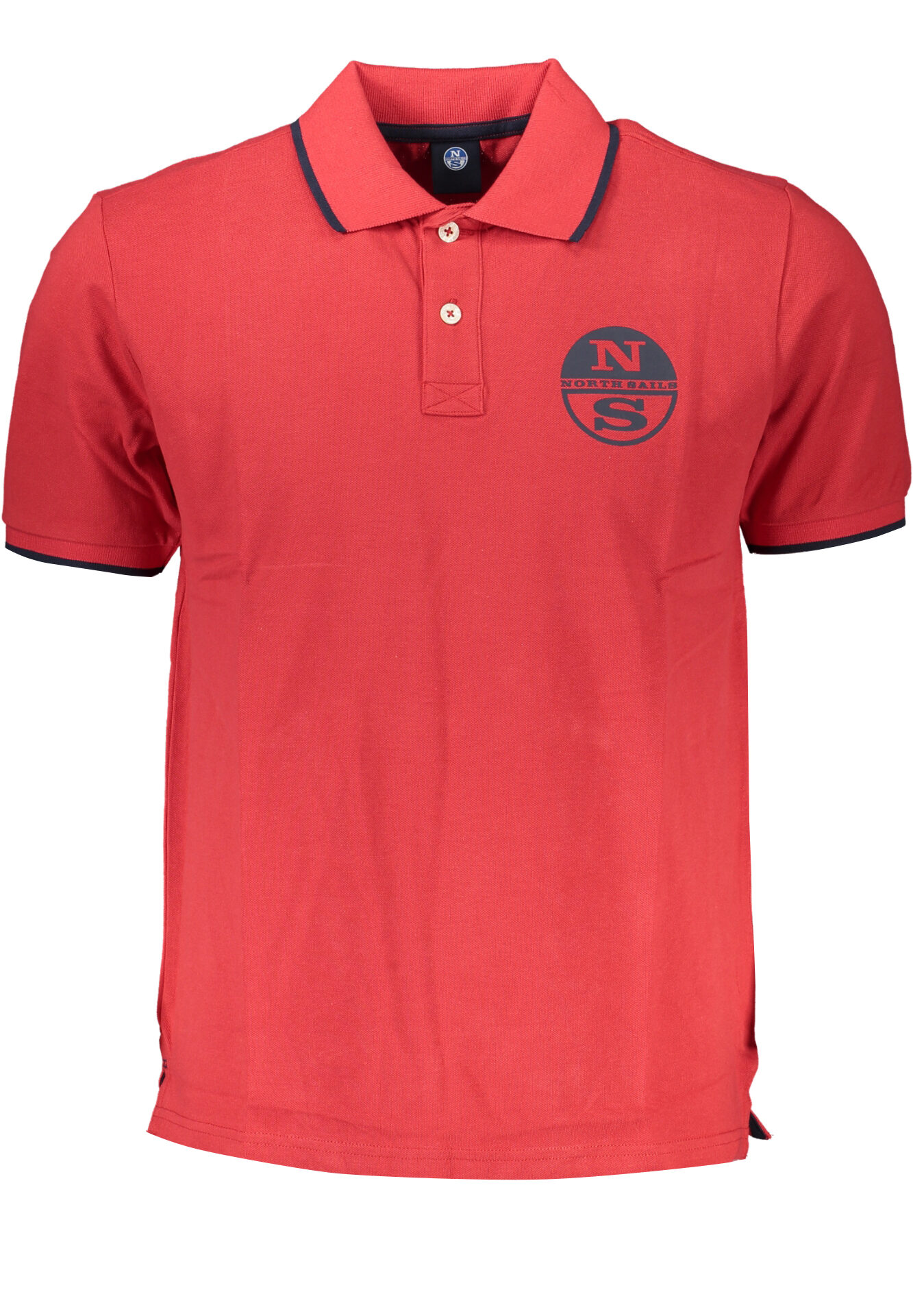 NORTH SAILS MEN'S RED SHORT SLEEVED POLO SHIRT