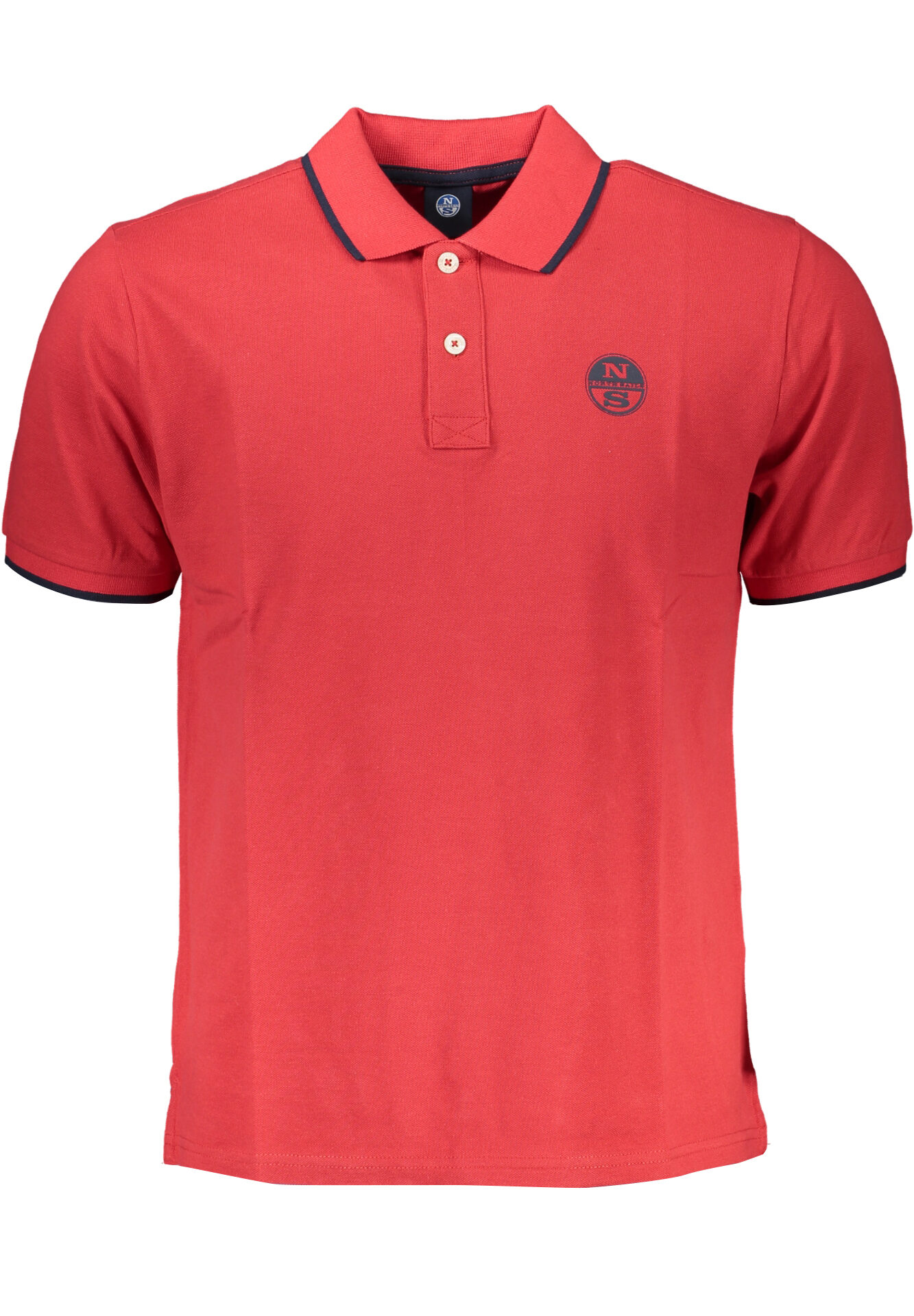 NORTH SAILS MEN'S RED SHORT SLEEVED POLO SHIRT