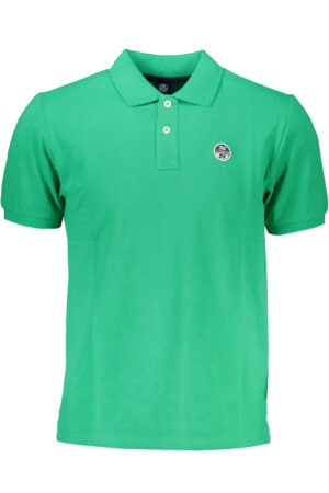 NORTH SAILS GREEN MEN'S SHORT SLEEVED POLO SHIRT
