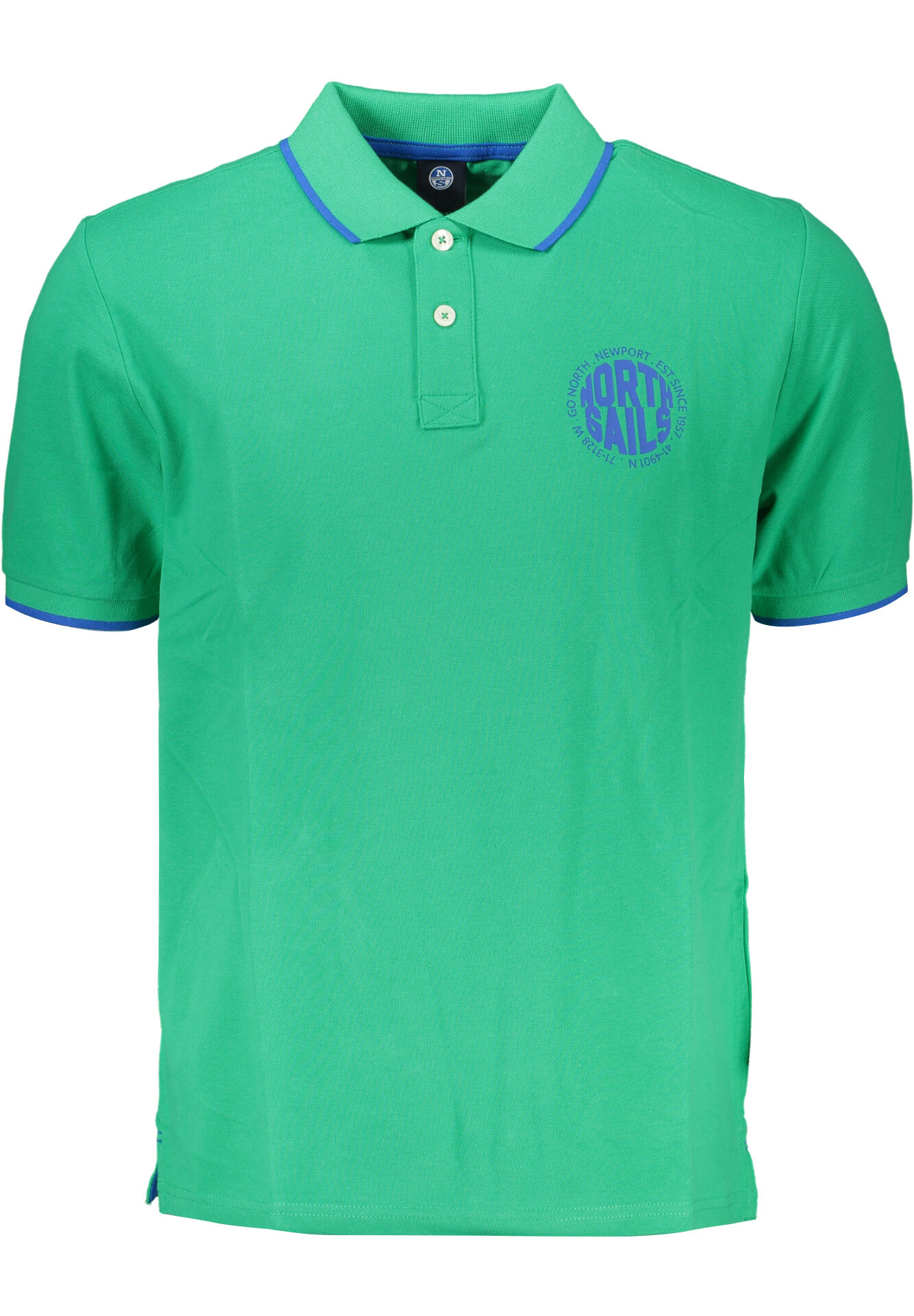 NORTH SAILS GREEN MEN'S SHORT SLEEVED POLO SHIRT
