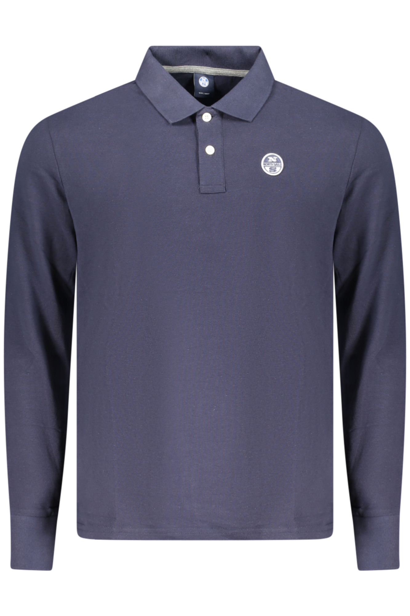 NORTH SAILS MEN'S LONG-SLEEVED POLO SHIRT, BLUE NORTH SAILS MEN'S LONG-SLEEVED POLO SHIRT, BLUE