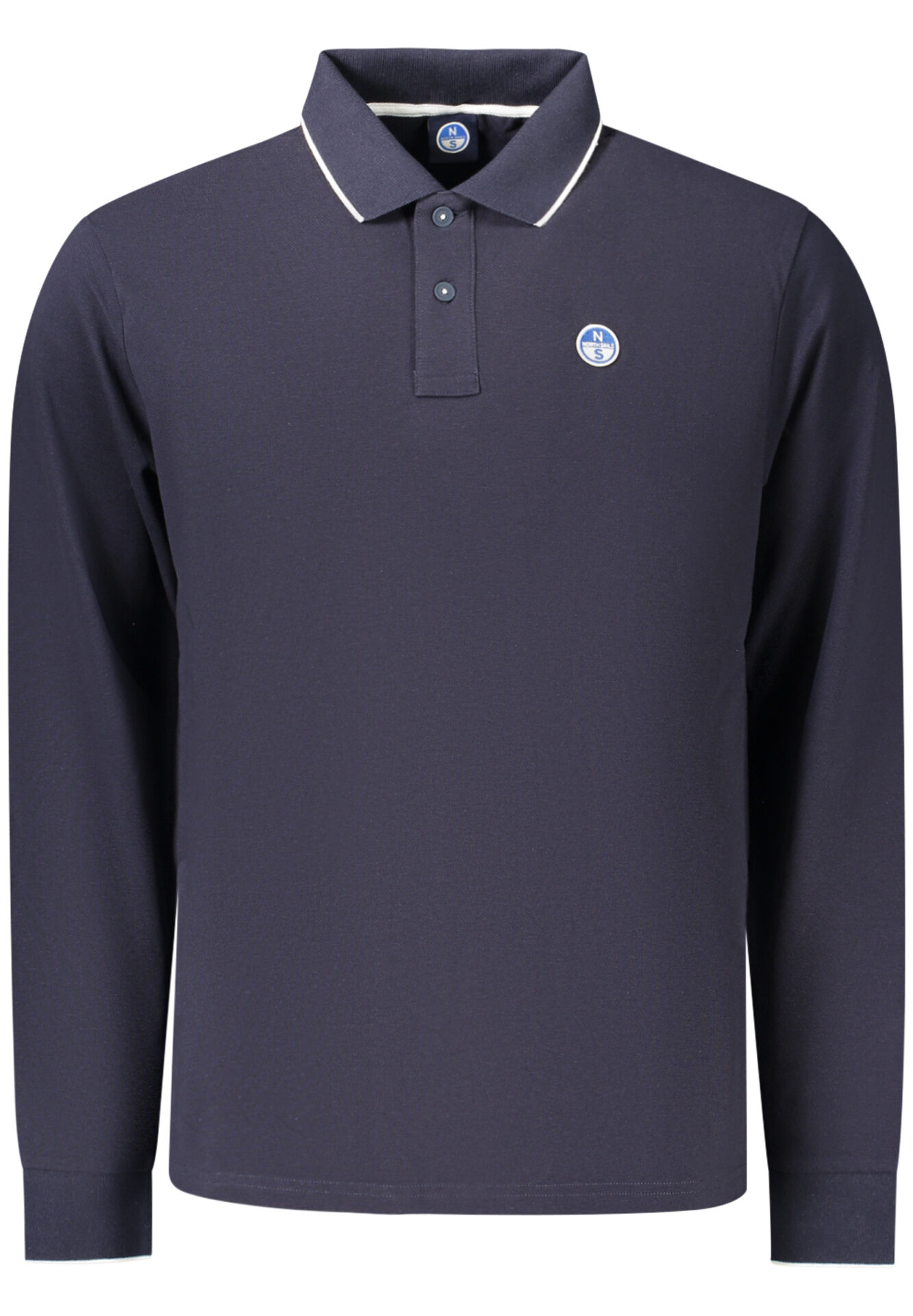 NORTH SAILS MEN'S LONG-SLEEVED POLO SHIRT, BLUE