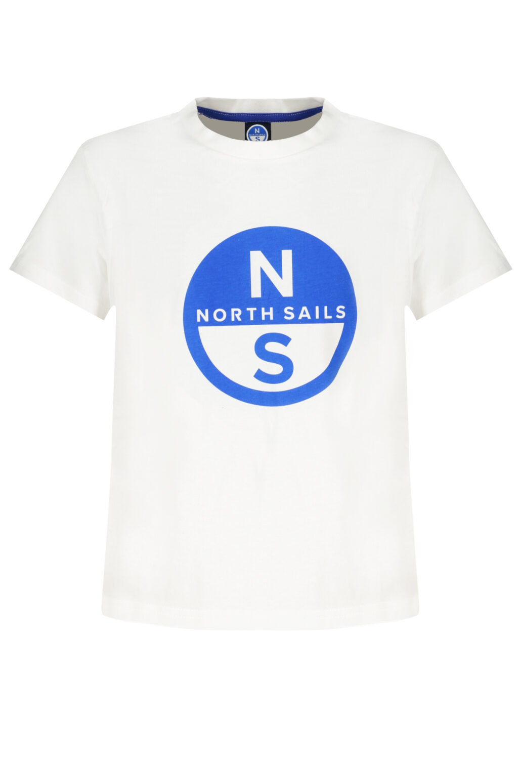 northsailst-shirtmanichecortebambinobianco_1 North Sails Vaikiški Marškinėliai