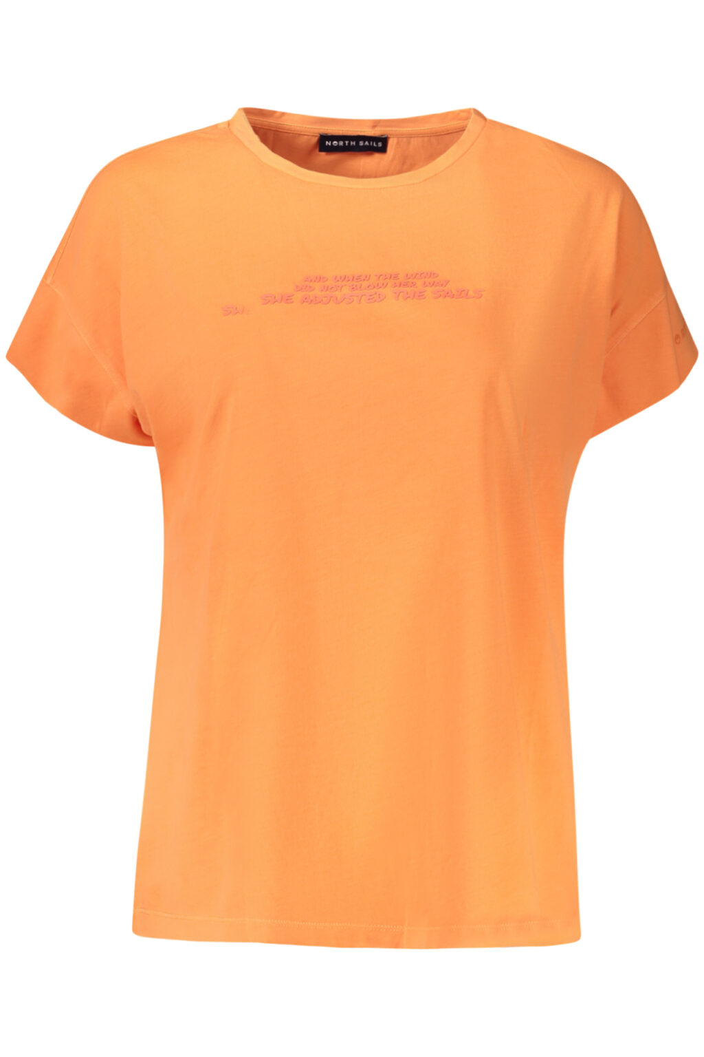 northsailst-shirtmanichecortedonnaarancio_1 NORTH SAILS oranžiniai moteriški marškinėliai trumpomis rankovėmis