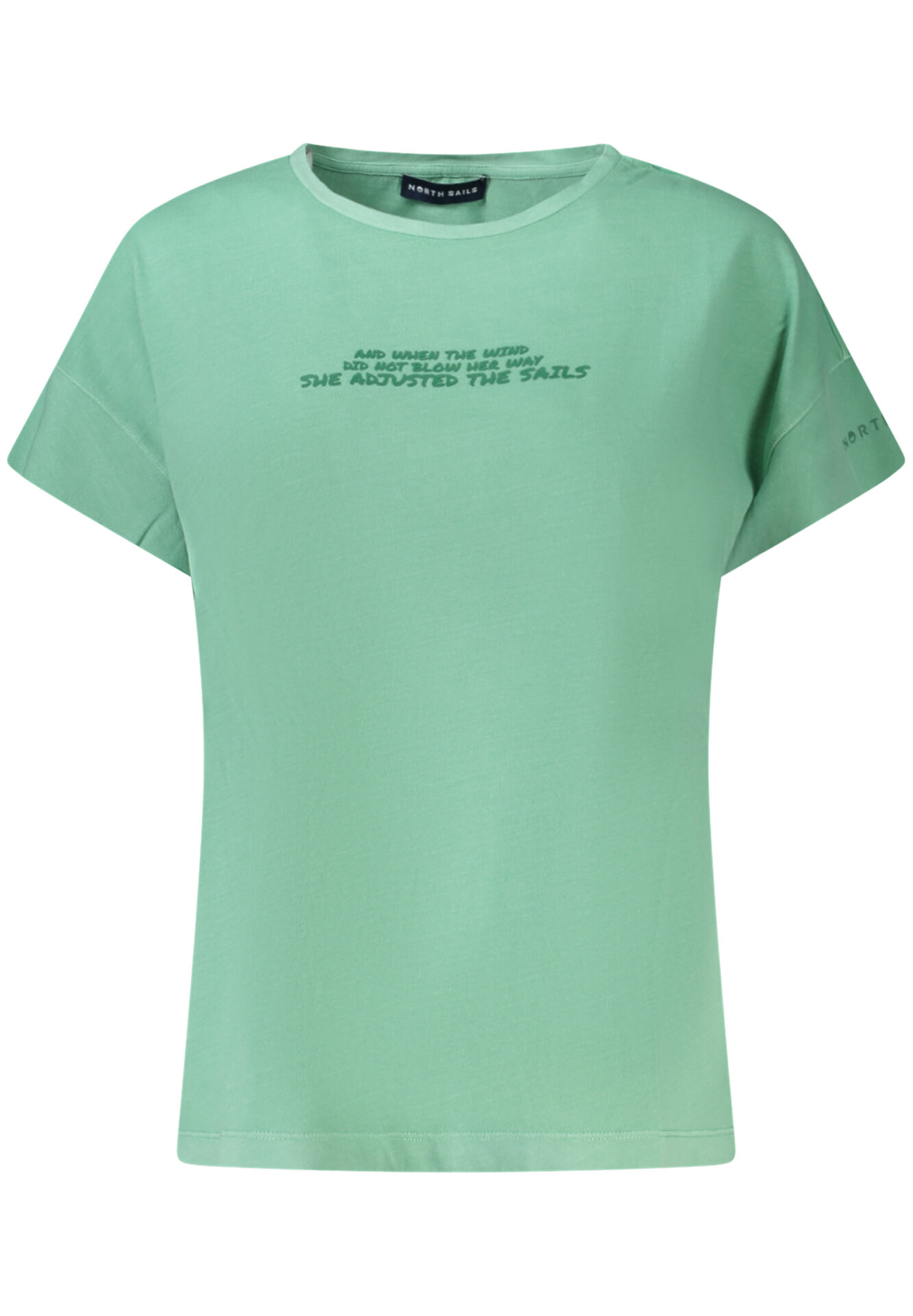 NORTH SAILS GREEN WOMEN'S SHORT SLEEVE T-SHIRT