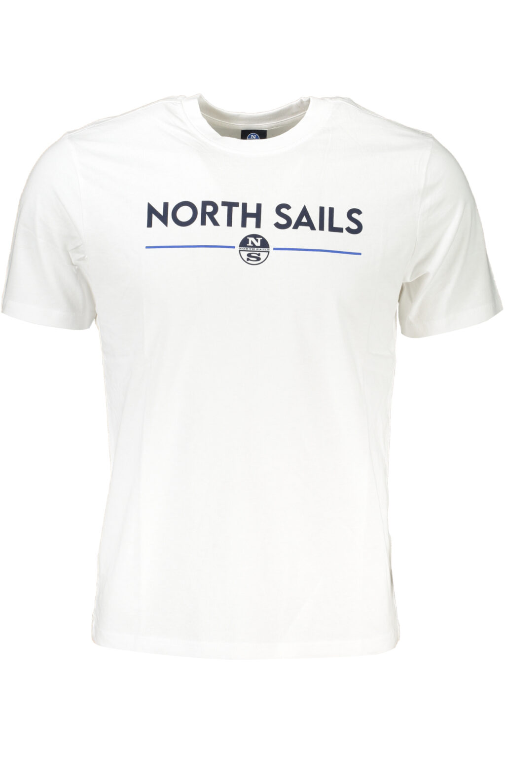 northsailst-shirtmanichecorteuomobianco_1 NORTH SAILS balti vyriški marškinėliai trumpomis rankovėmis