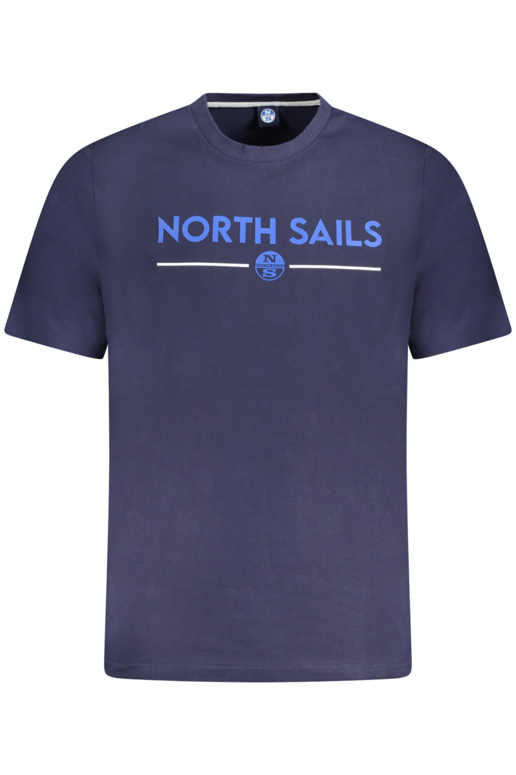 NORTH SAILS mėlyni vyriški marškinėliai trumpomis rankovėmis