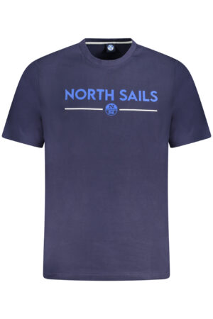 NORTH SAILS mėlyni vyriški marškinėliai trumpomis rankovėmis