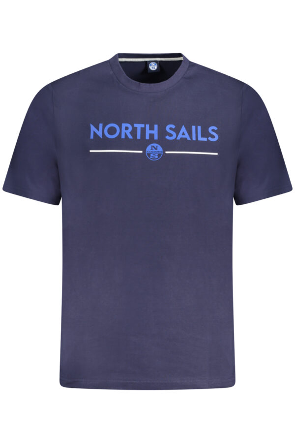 NORTH SAILS mėlyni vyriški marškinėliai trumpomis rankovėmis