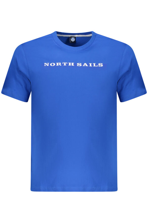 NORTH SAILS mėlyni vyriški marškinėliai trumpomis rankovėmis