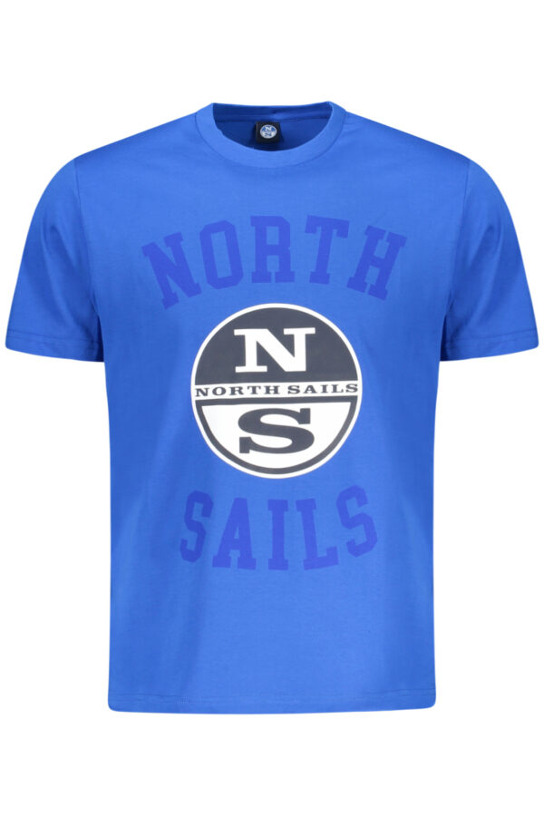 NORTH SAILS mėlyni vyriški marškinėliai trumpomis rankovėmis