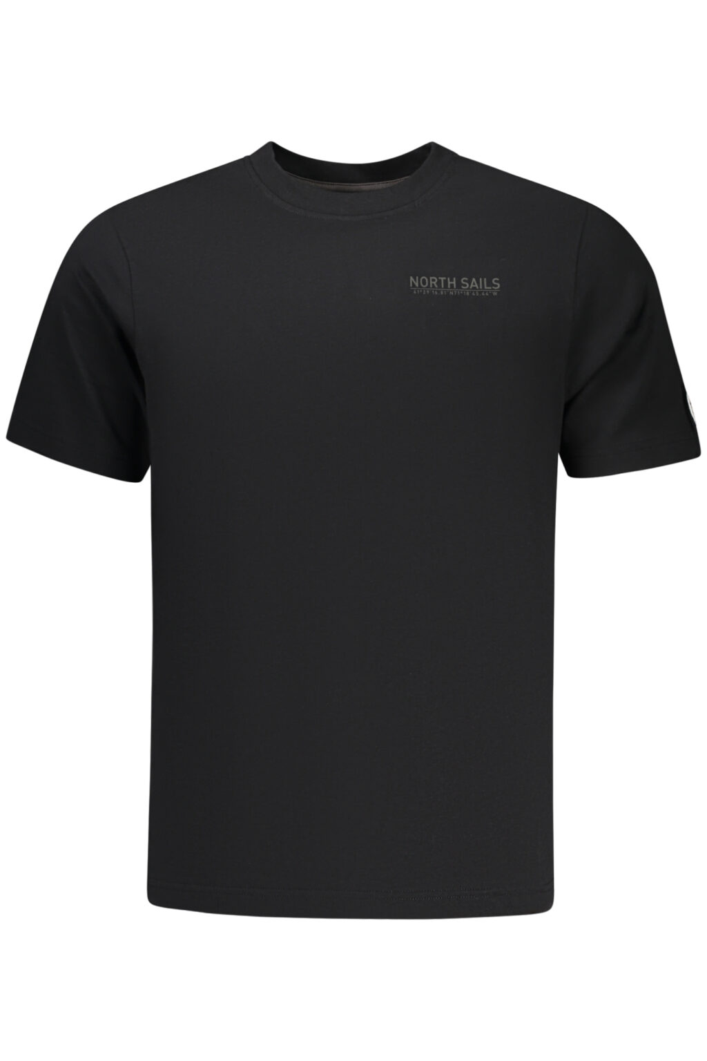 northsailst-shirtmanichecorteuomonero_1 NORTH SAILS vyriški juodi marškinėliai trumpomis rankovėmis