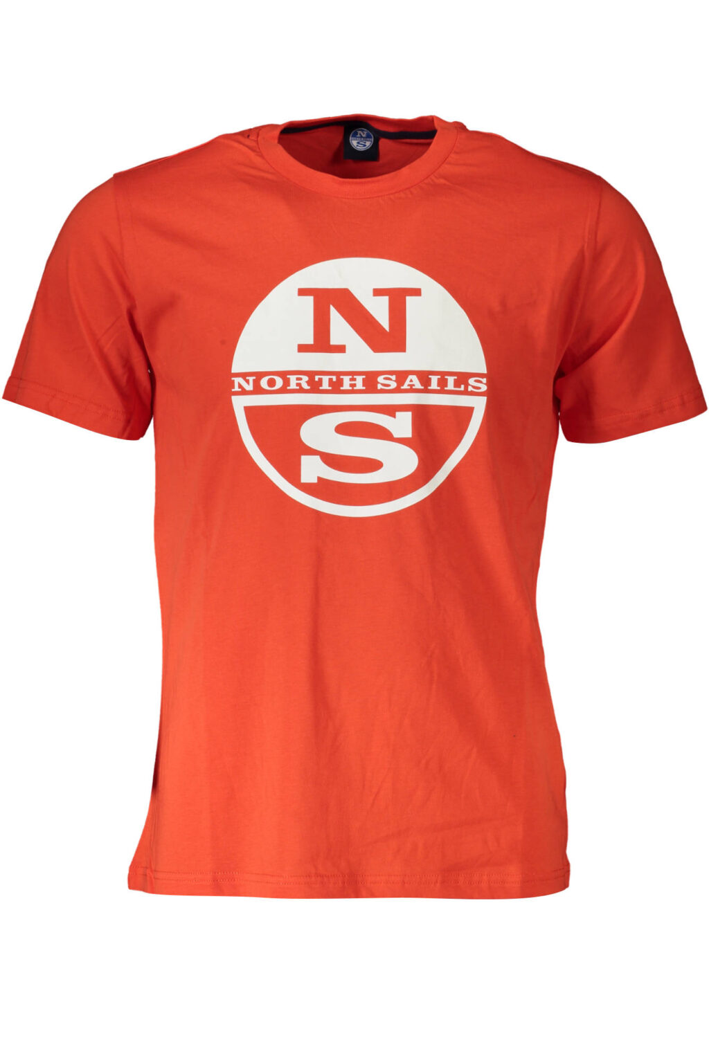 northsailst-shirtmanichecorteuomorosso_1 NORTH SAILS raudoni vyriški marškinėliai trumpomis rankovėmis