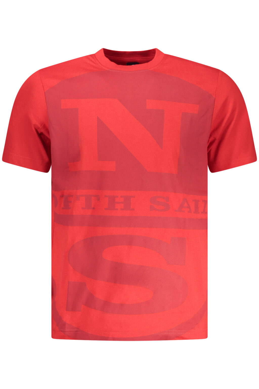 northsailst-shirtmanichecorteuomorosso_1 NORTH SAILS vyriški raudoni marškinėliai trumpomis rankovėmis