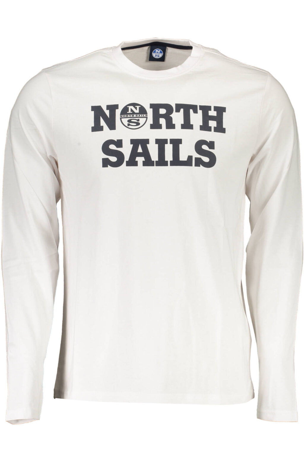 NORTH SAILS balti vyriški marškinėliai ilgomis rankovėmis