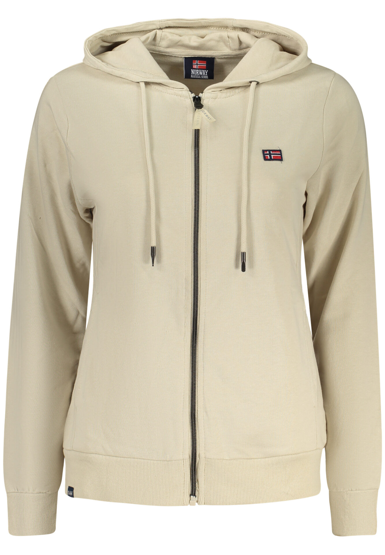 NORWAY 1963 WOMEN'S BEIGE ZIP-UP SWEATSHIRT