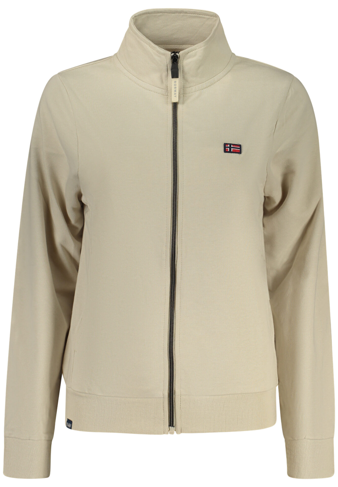 NORWAY 1963 WOMEN'S BEIGE ZIP-UP SWEATSHIRT
