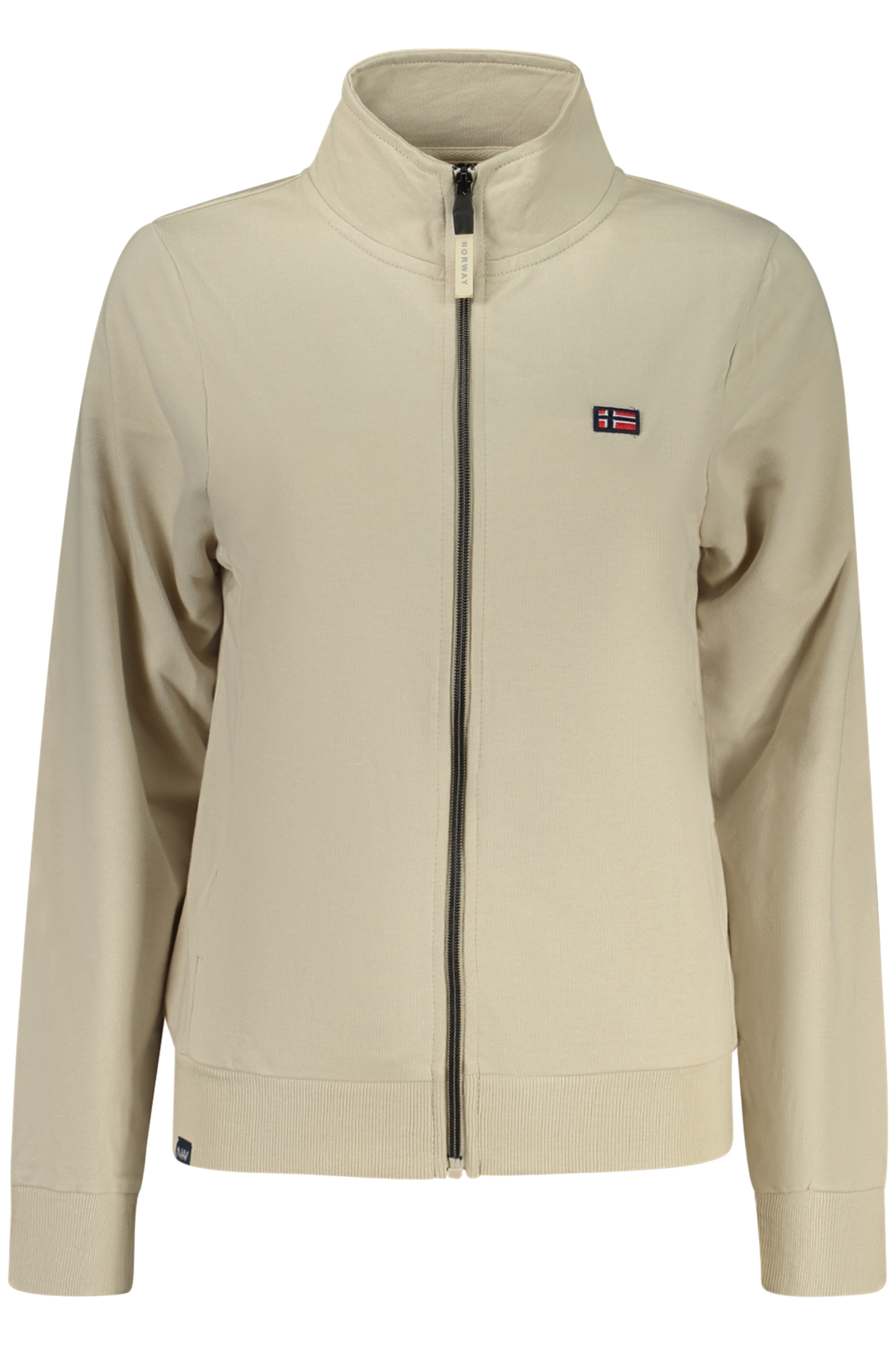 NORWAY 1963 WOMEN'S BEIGE ZIP-UP SWEATSHIRT NORWAY 1963 WOMEN'S BEIGE ZIP-UP SWEATSHIRT