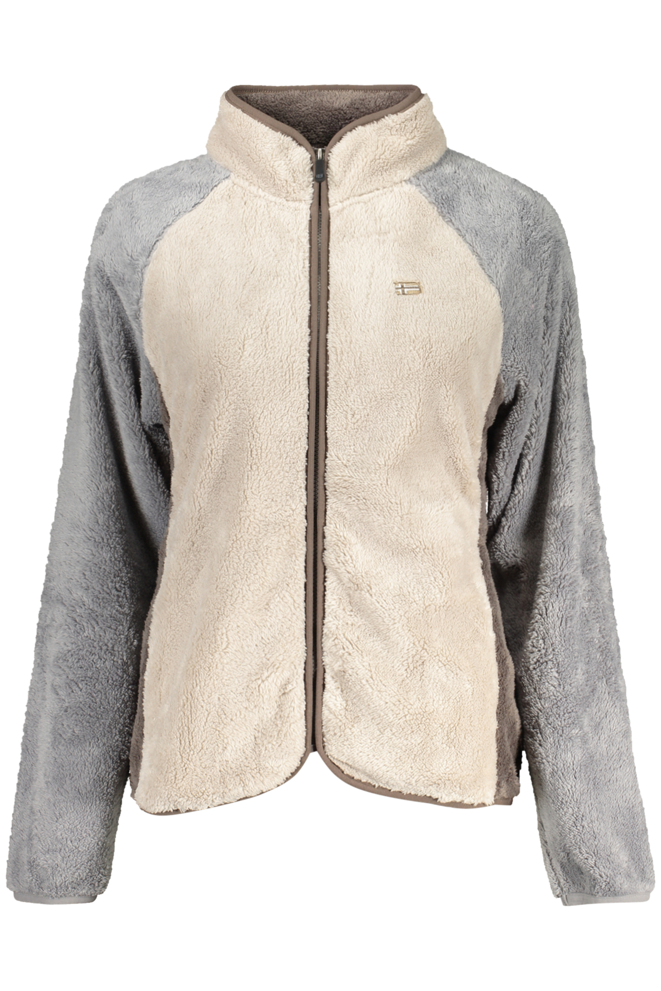 NORWAY 1963 WOMEN'S BEIGE ZIP-UP SWEATSHIRT NORWAY 1963 WOMEN'S BEIGE ZIP-UP SWEATSHIRT