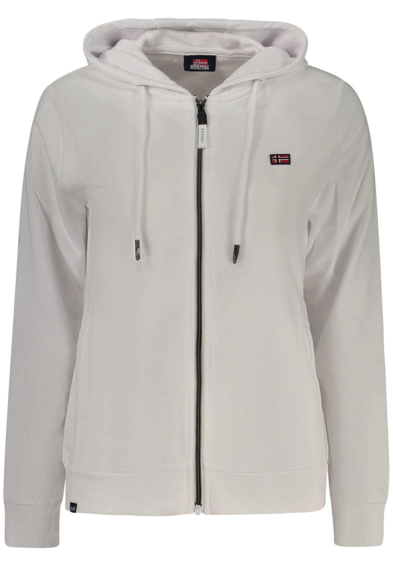 NORWAY 1963 WOMEN'S WHITE ZIP-UP SWEATSHIRT