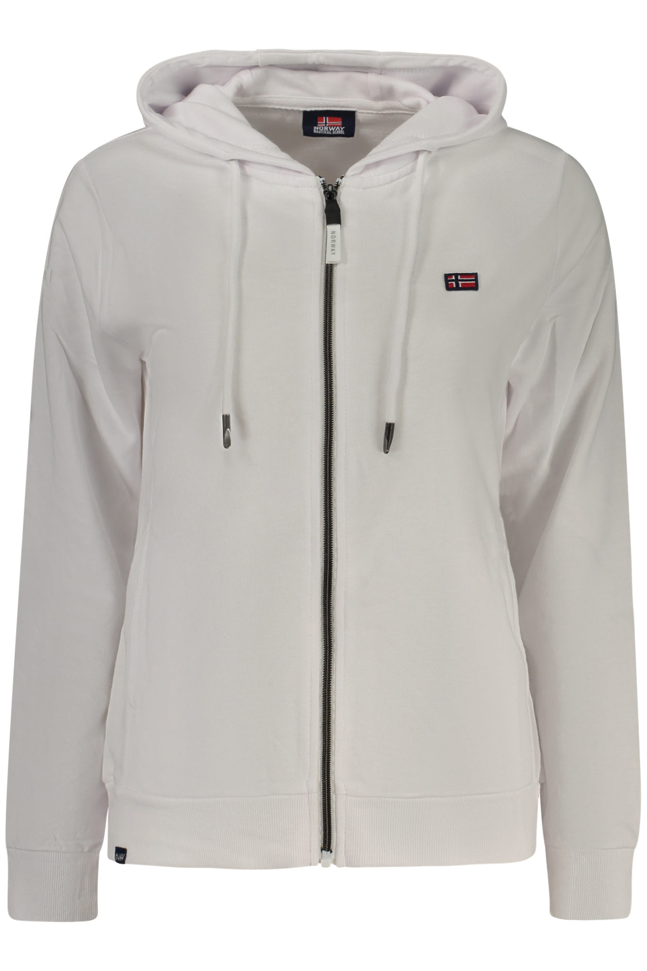 NORWAY 1963 WOMEN'S WHITE ZIP-UP SWEATSHIRT NORWAY 1963 WOMEN'S WHITE ZIP-UP SWEATSHIRT