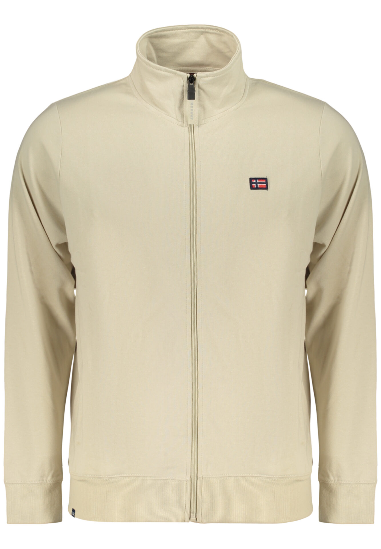 NORWAY 1963 MEN'S BEIGE ZIP-UP SWEATSHIRT