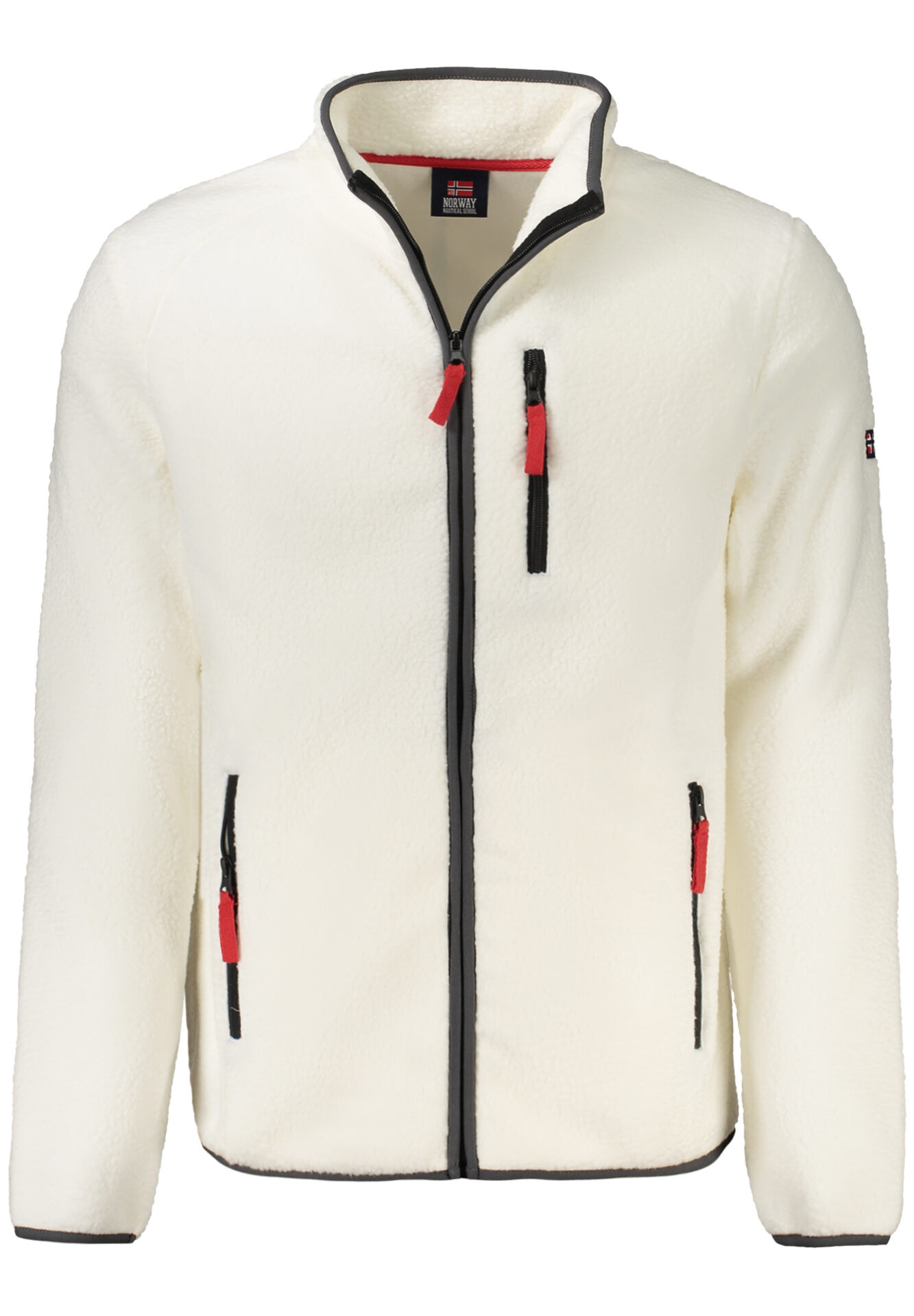 NORWAY 1963 MEN'S WHITE ZIP-UP SWEATSHIRT