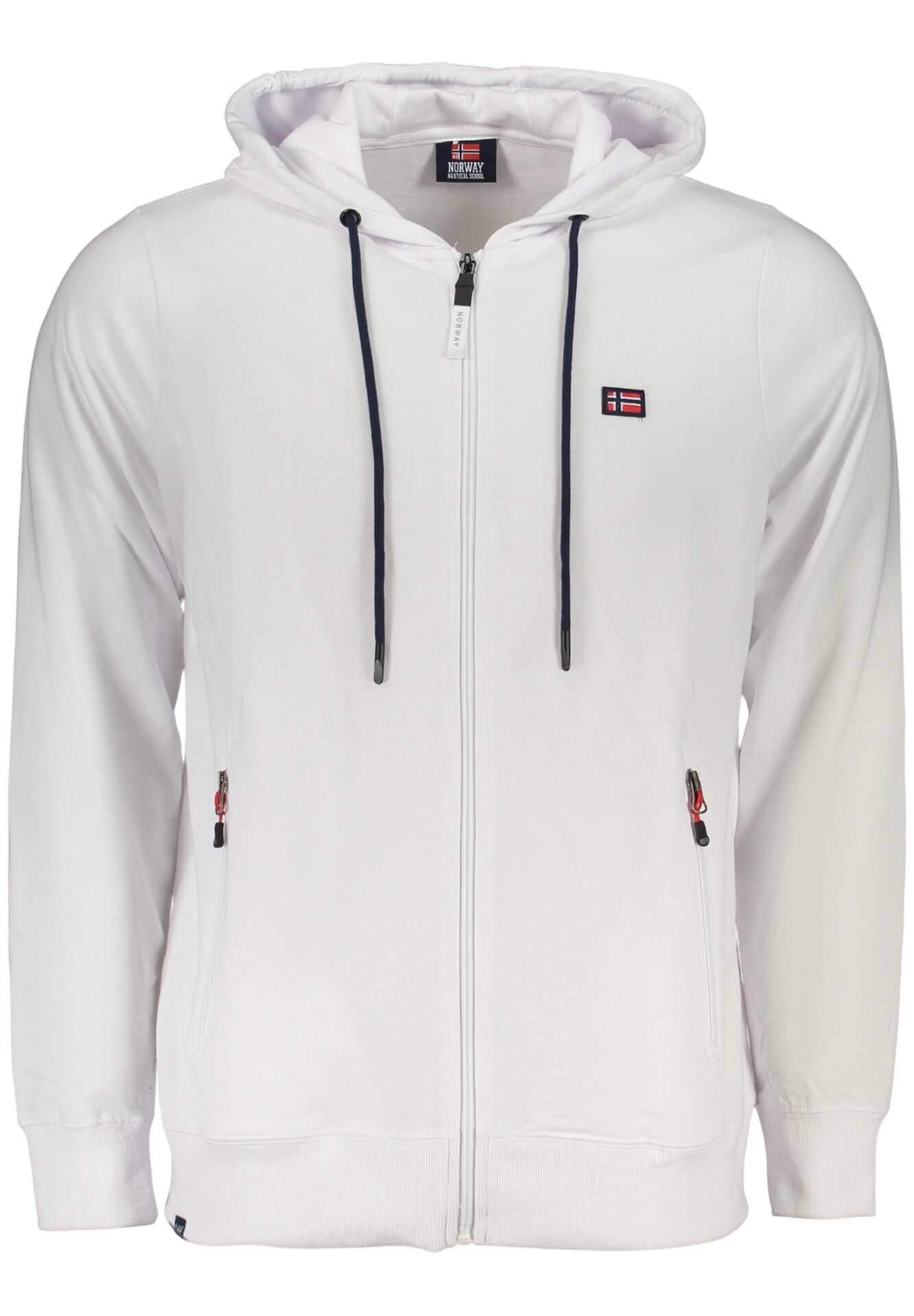 NORWAY 1963 MEN'S WHITE ZIP-UP SWEATSHIRT