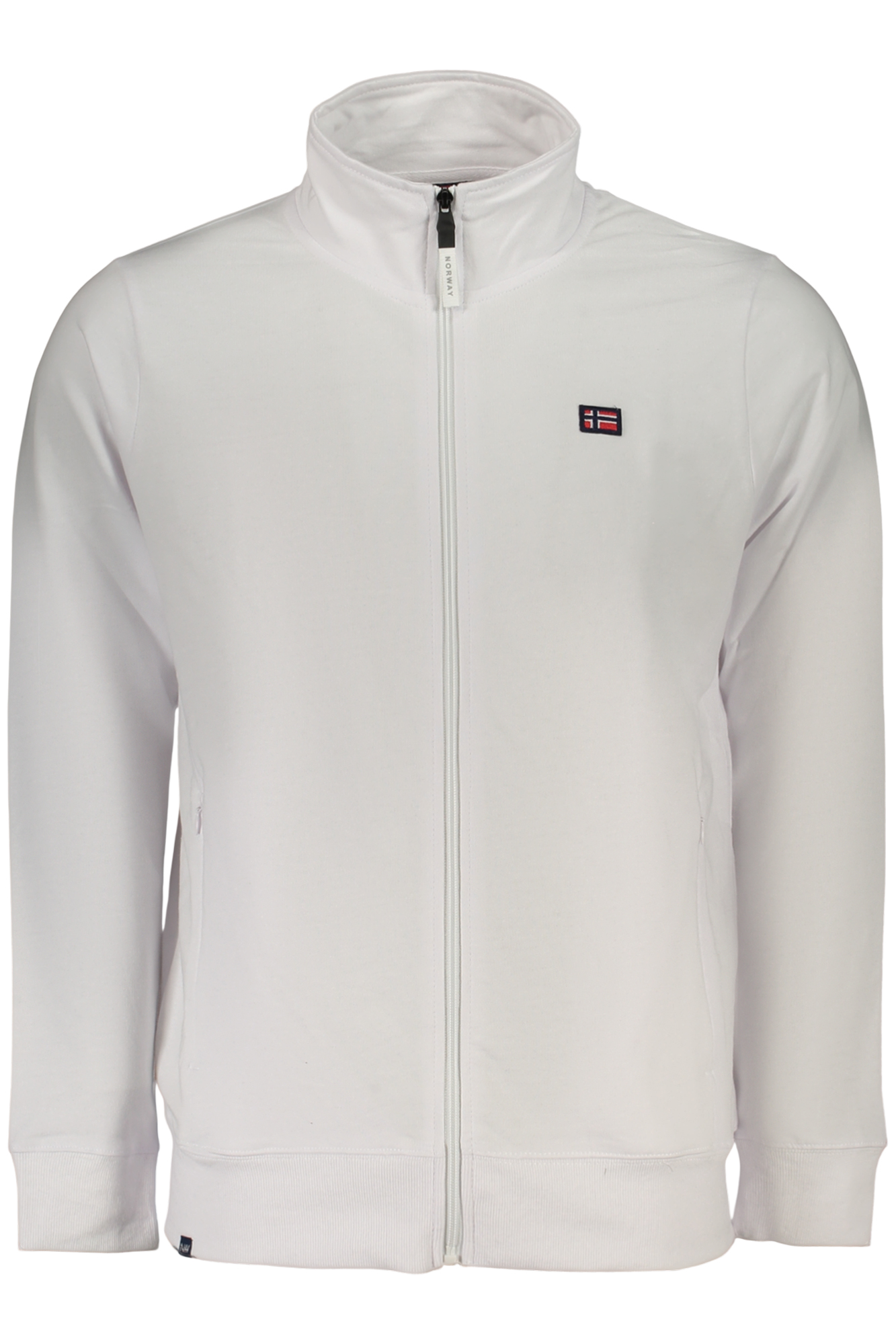 NORWAY 1963 MEN'S WHITE ZIP-UP SWEATSHIRT NORWAY 1963 MEN'S WHITE ZIP-UP SWEATSHIRT