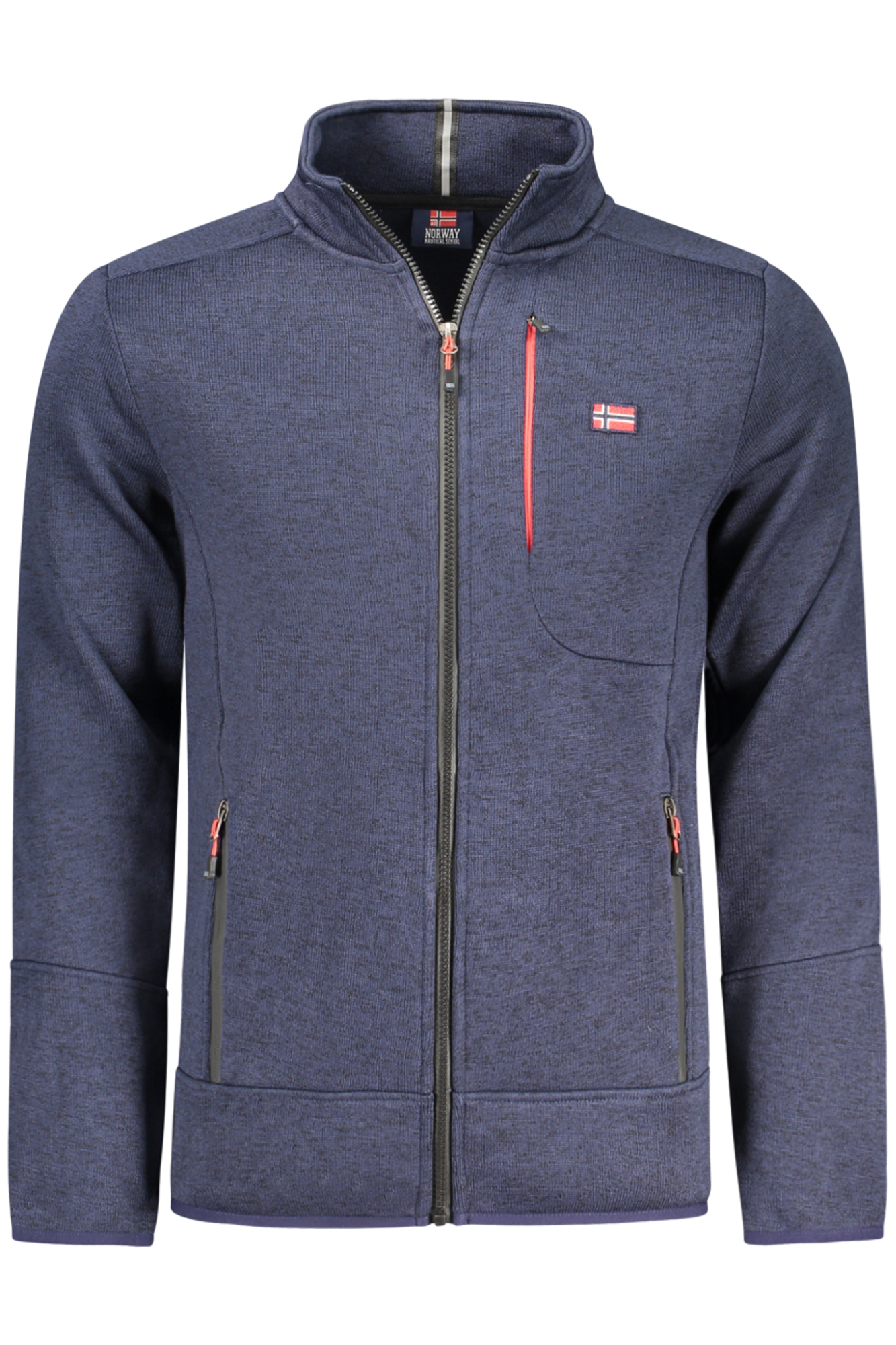 NORWAY 1963 MEN'S BLUE ZIP-UP SWEATSHIRT NORWAY 1963 MEN'S BLUE ZIP-UP SWEATSHIRT
