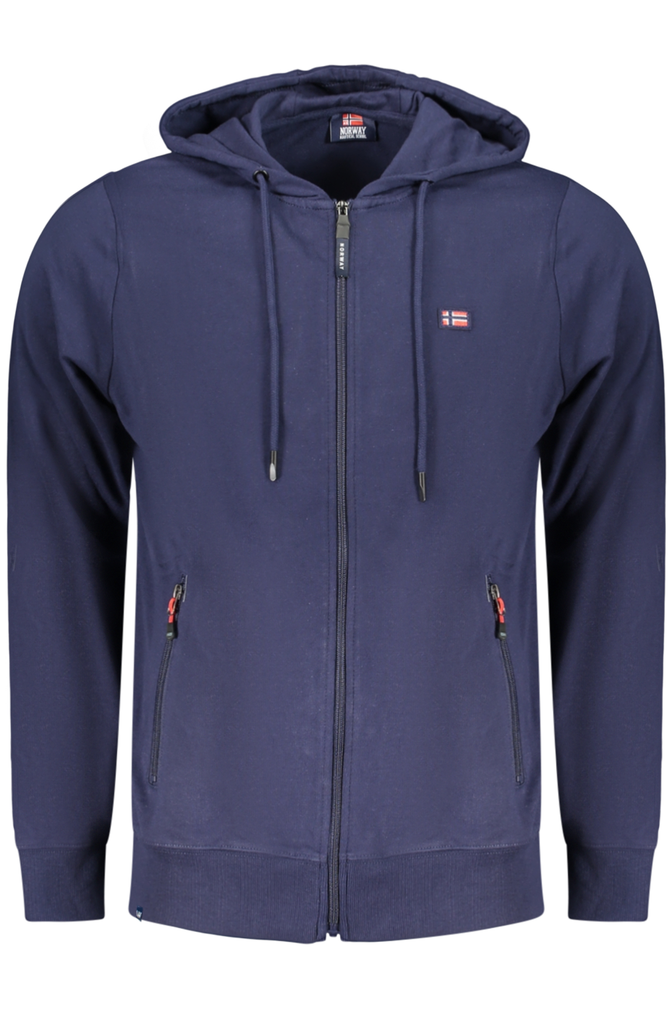 NORWAY 1963 MEN'S BLUE ZIP-UP SWEATSHIRT NORWAY 1963 MEN'S BLUE ZIP-UP SWEATSHIRT