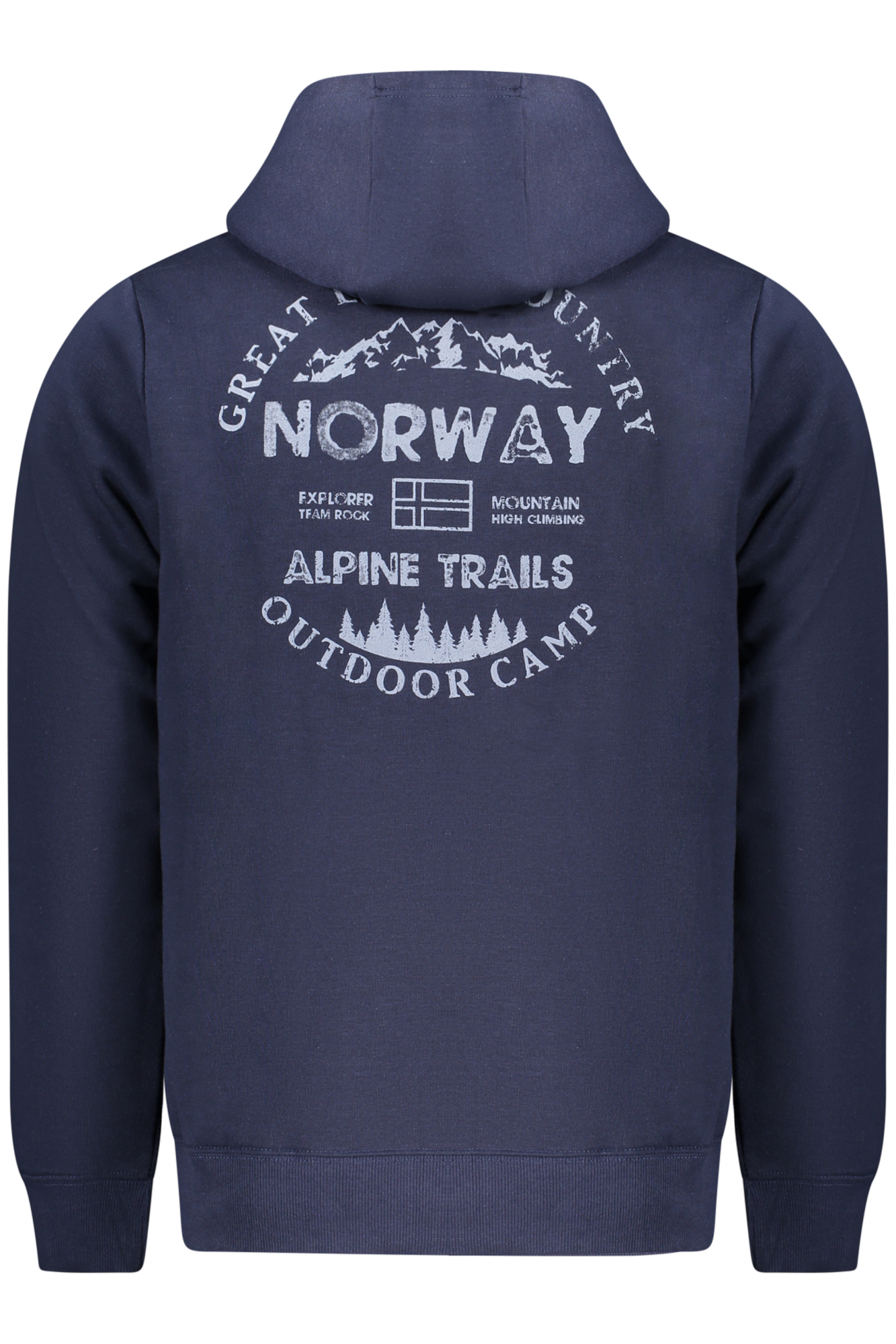 NORWAY 1963 MEN'S BLUE ZIP-UP SWEATSHIRT NORWAY 1963 MEN'S BLUE ZIP-UP SWEATSHIRT - Image 2