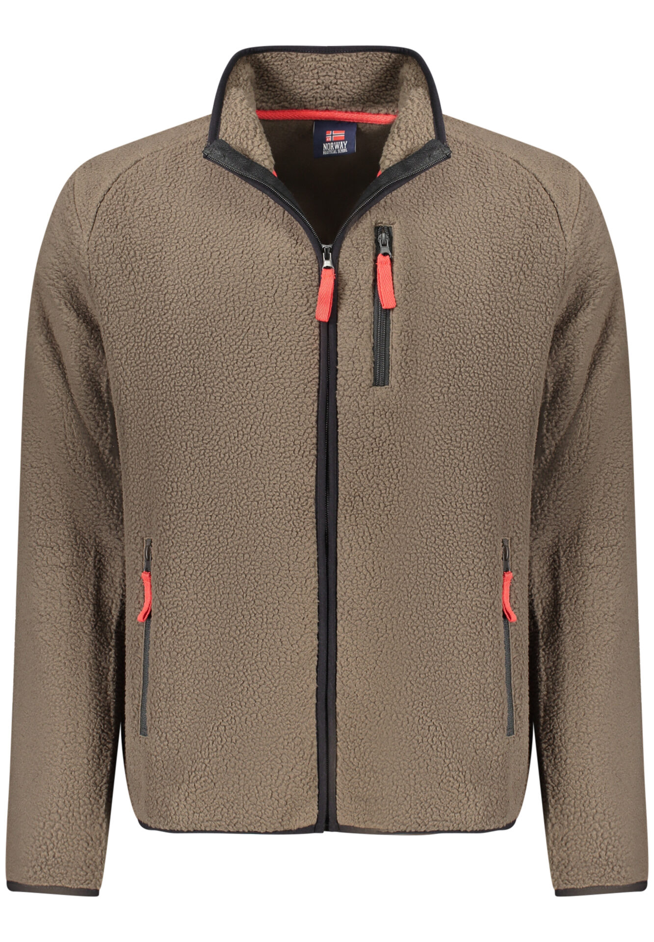 NORWAY 1963 MEN'S BROWN ZIP-UP SWEATSHIRT