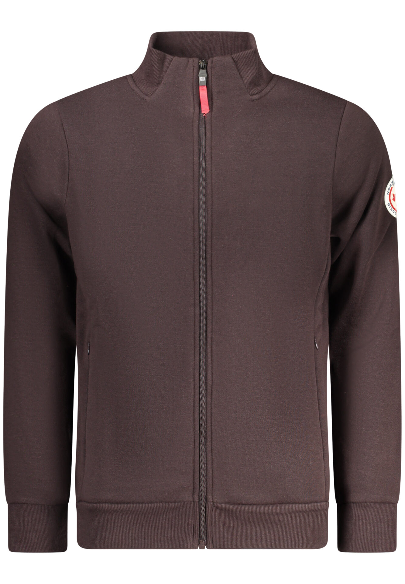 NORWAY 1963 MEN'S BROWN ZIP-UP SWEATSHIRT