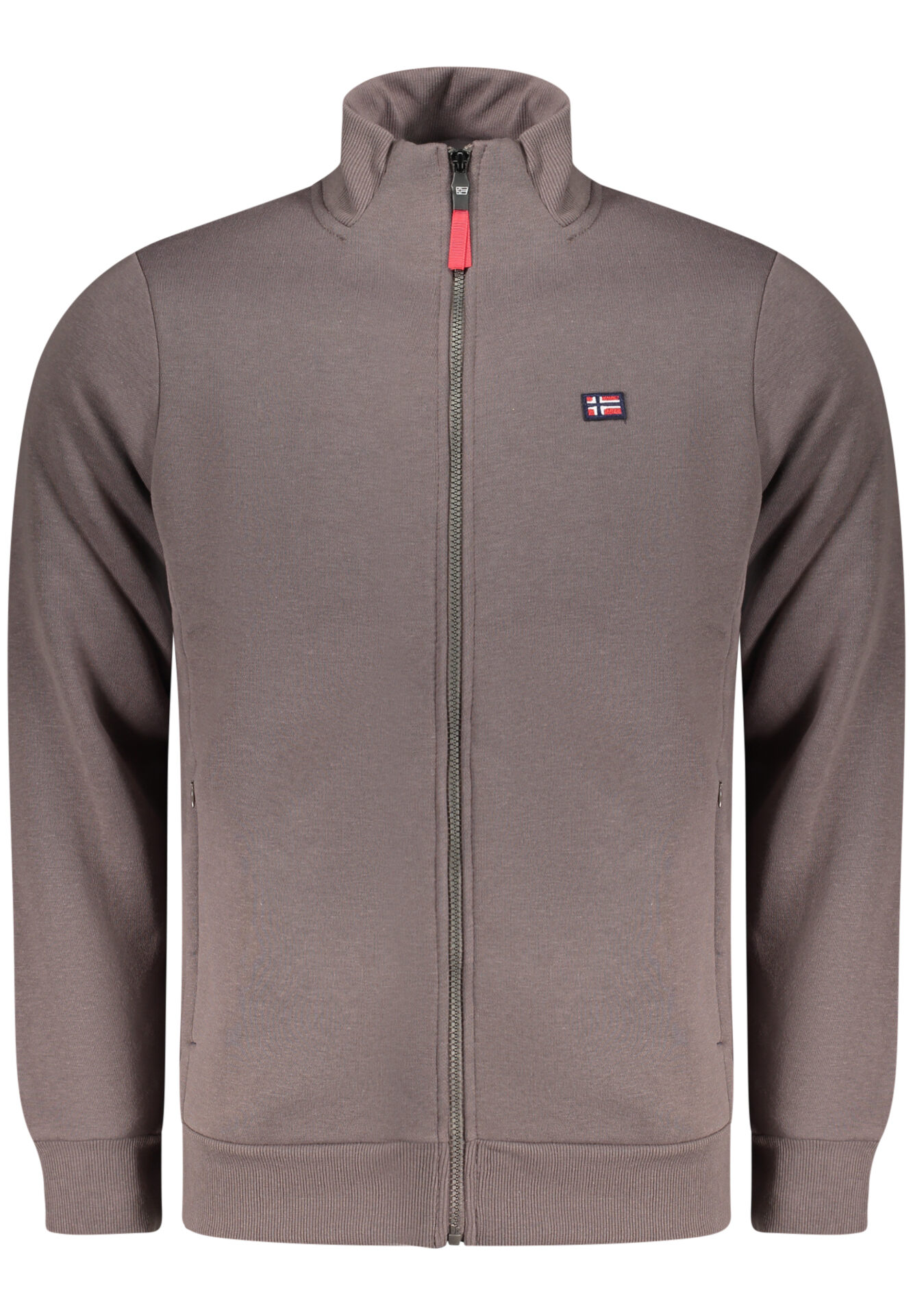NORWAY 1963 MEN'S BROWN ZIP-UP SWEATSHIRT